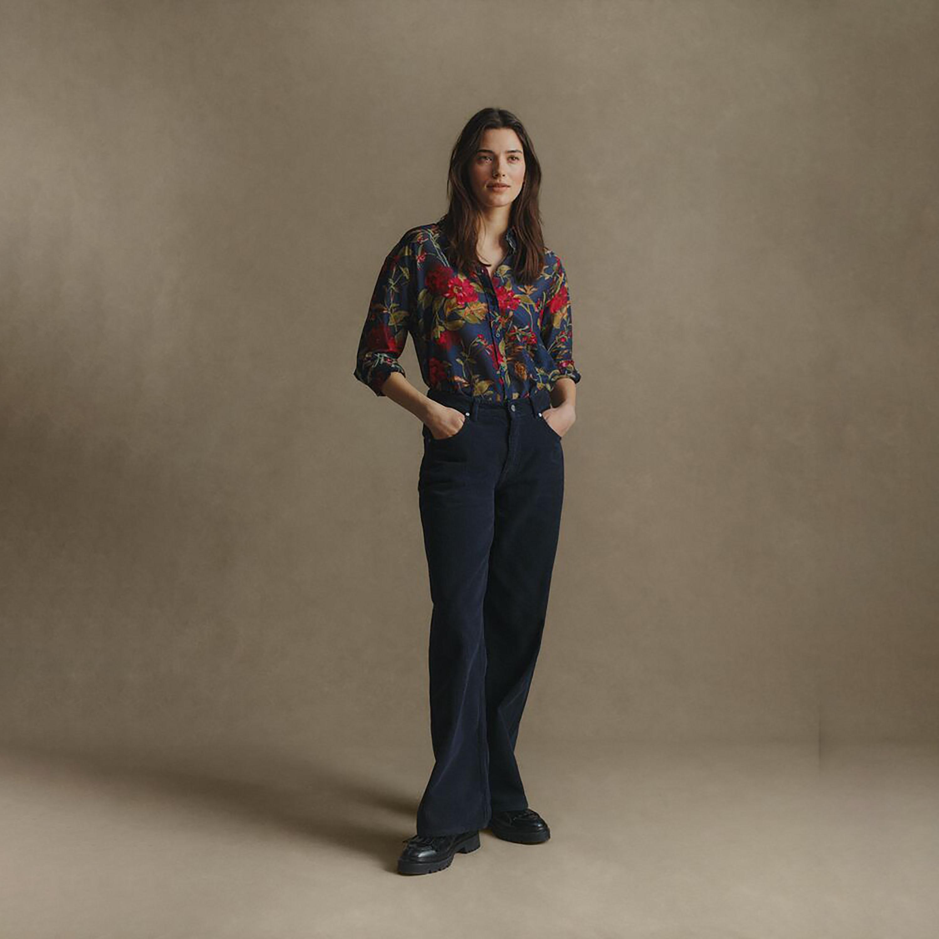 Gant Relaxed Fit Floral Print Collared Long Sleeves Women's Shirt-women-clothing-shirtsandblouses-shirts-image-1