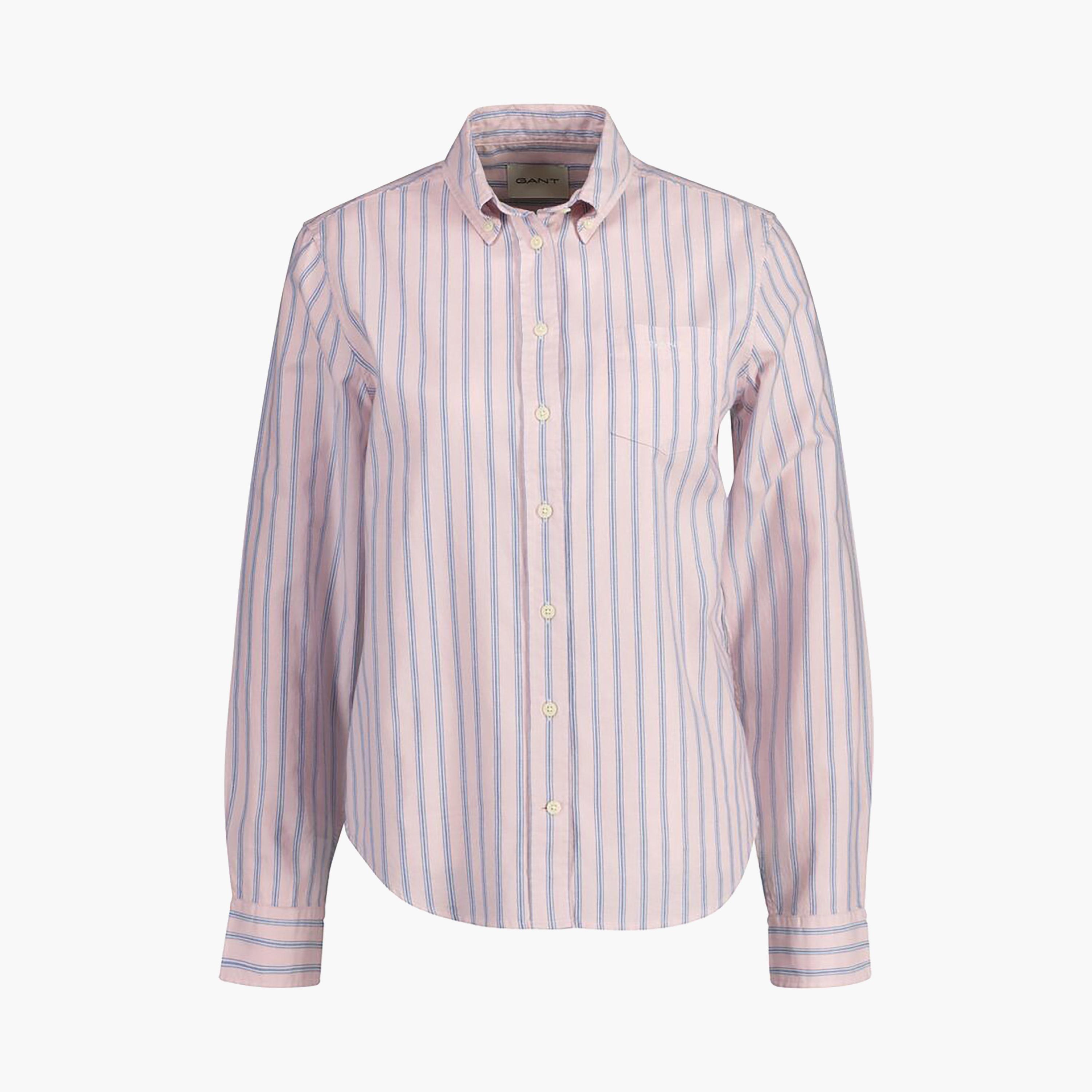 Gant Regular Fit Striped Button-Down Collar Long Sleeves Women's Shirt-women-clothing-shirtsandblouses-shirts-image-5