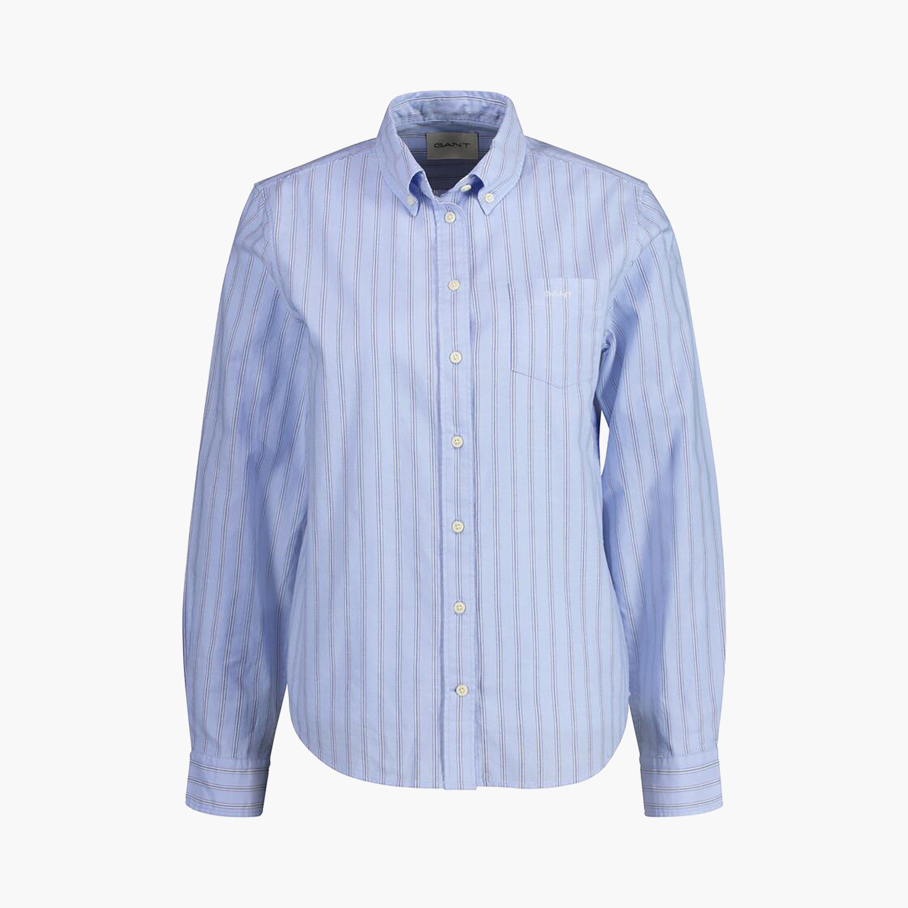 Gant Regular Fit Striped Button-Down Collar Long Sleeves Women's Shirt-women-clothing-shirtsandblouses-shirts-image-3