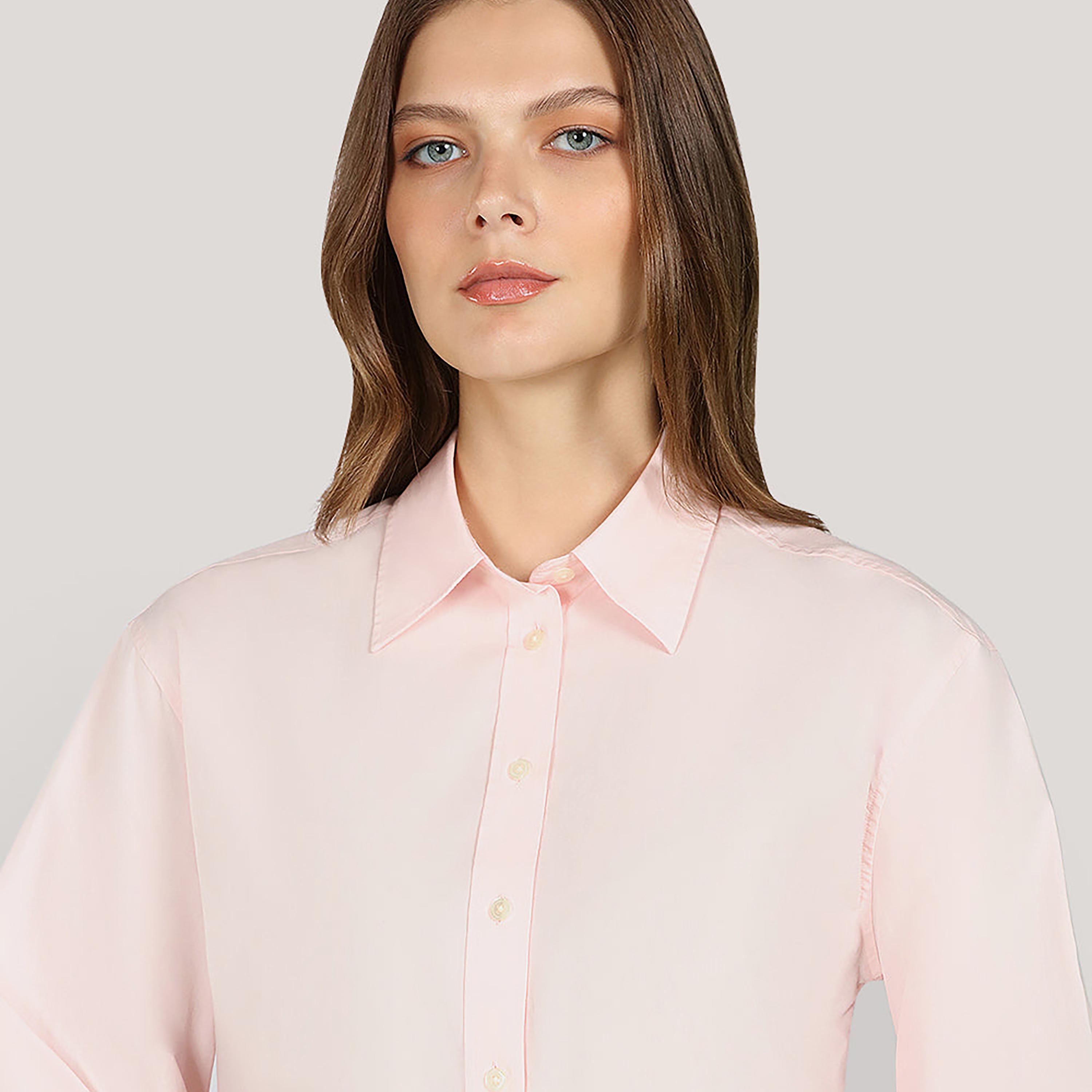 Gant Relaxed Fit Plain Spread Collar Long Sleeves Women's Shirt-women-clothing-shirtsandblouses-shirts-image-3