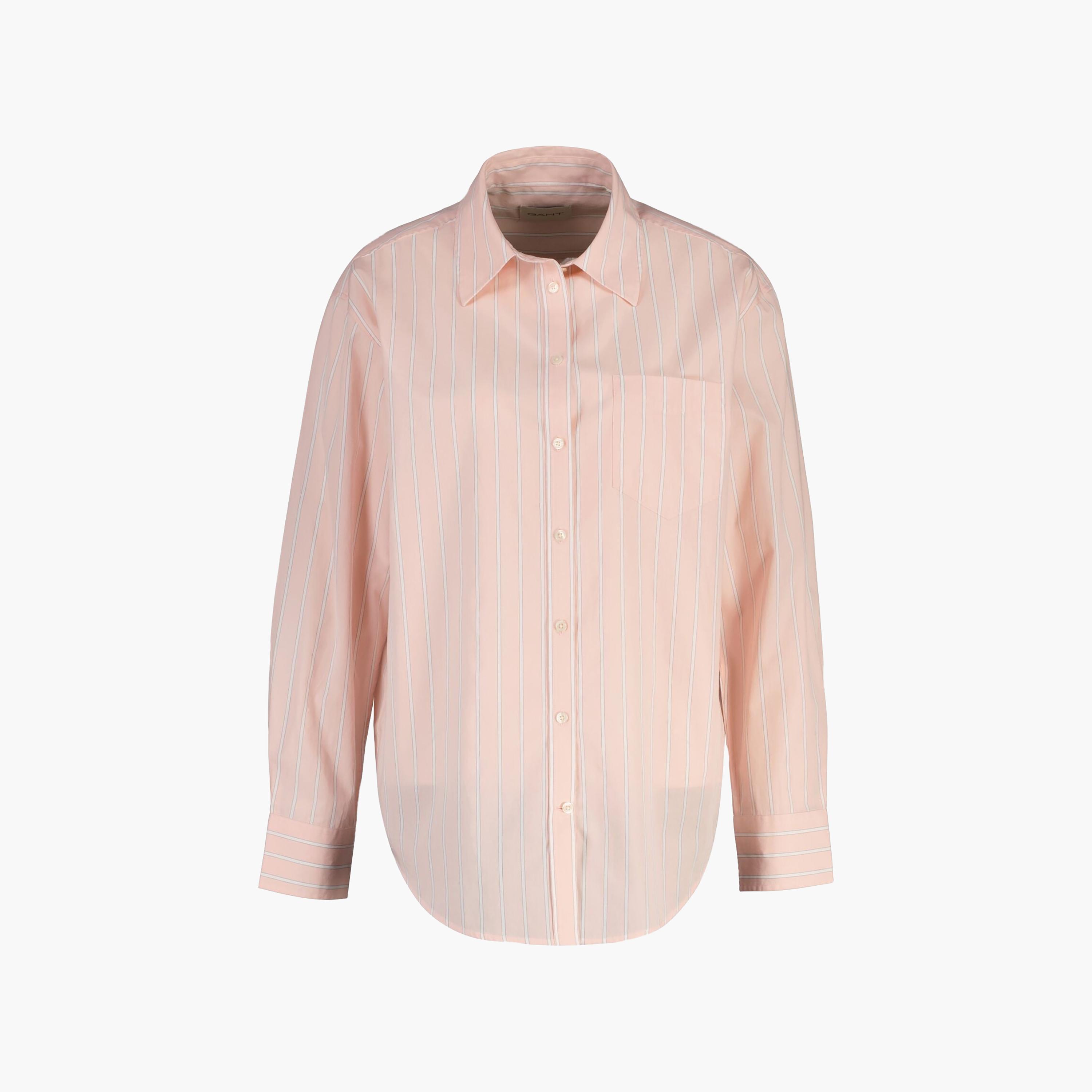قميص نسائي مخطط بياقة مريحة وأكمام طويلة من جانت-women-clothing-shirtsandblouses-shirts-image-6