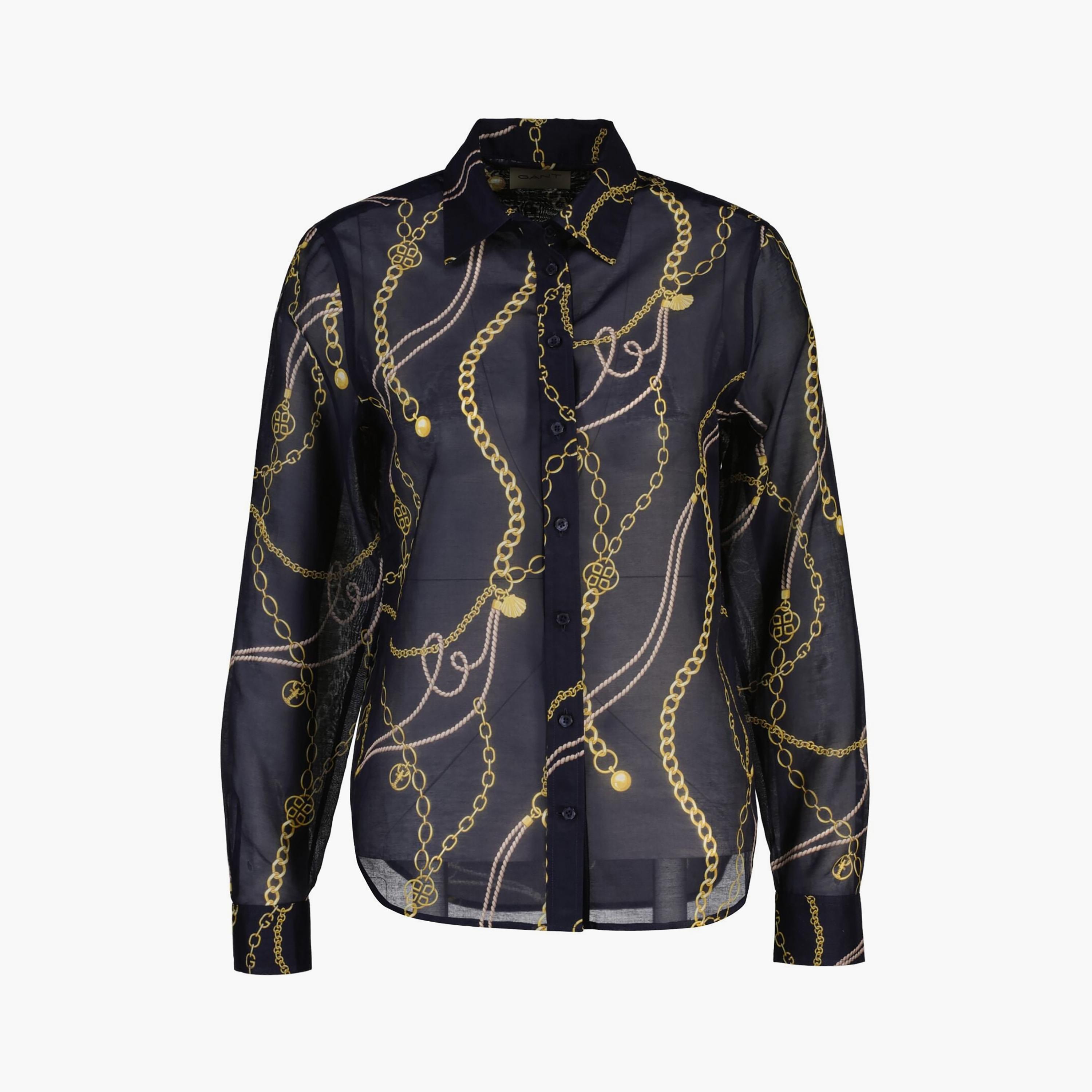 قميص نسائي بأكمام طويلة وقصة "ريجيولار فيت" مطبوع وياقة "سبريد" من جانت-women-clothing-shirtsandblouses-shirts-image-5