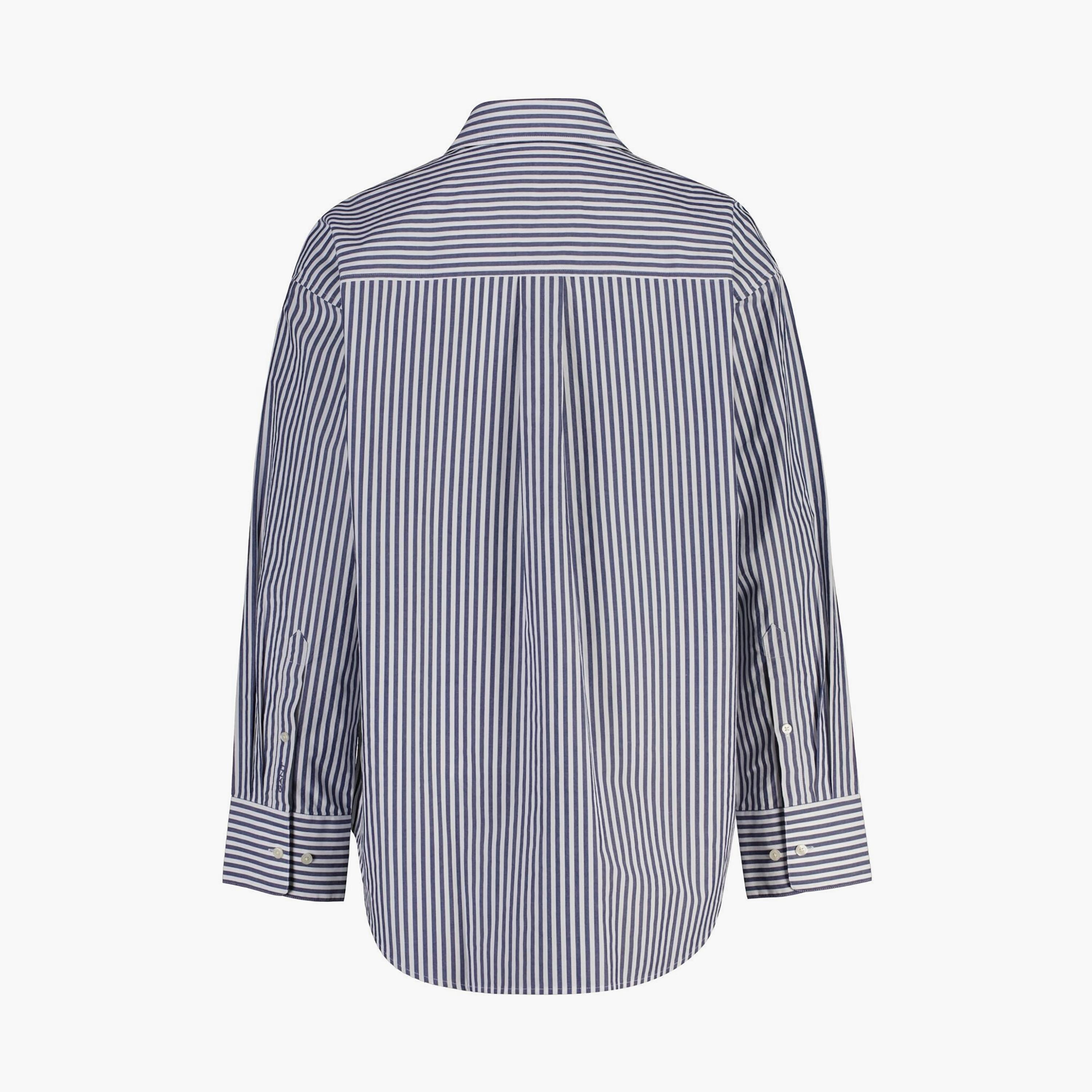 قميص حريمي بقصة مريحة بياقة مسطحة وأكمام طويلة، مخطط من جانت-women-clothing-shirtsandblouses-shirts-image-6