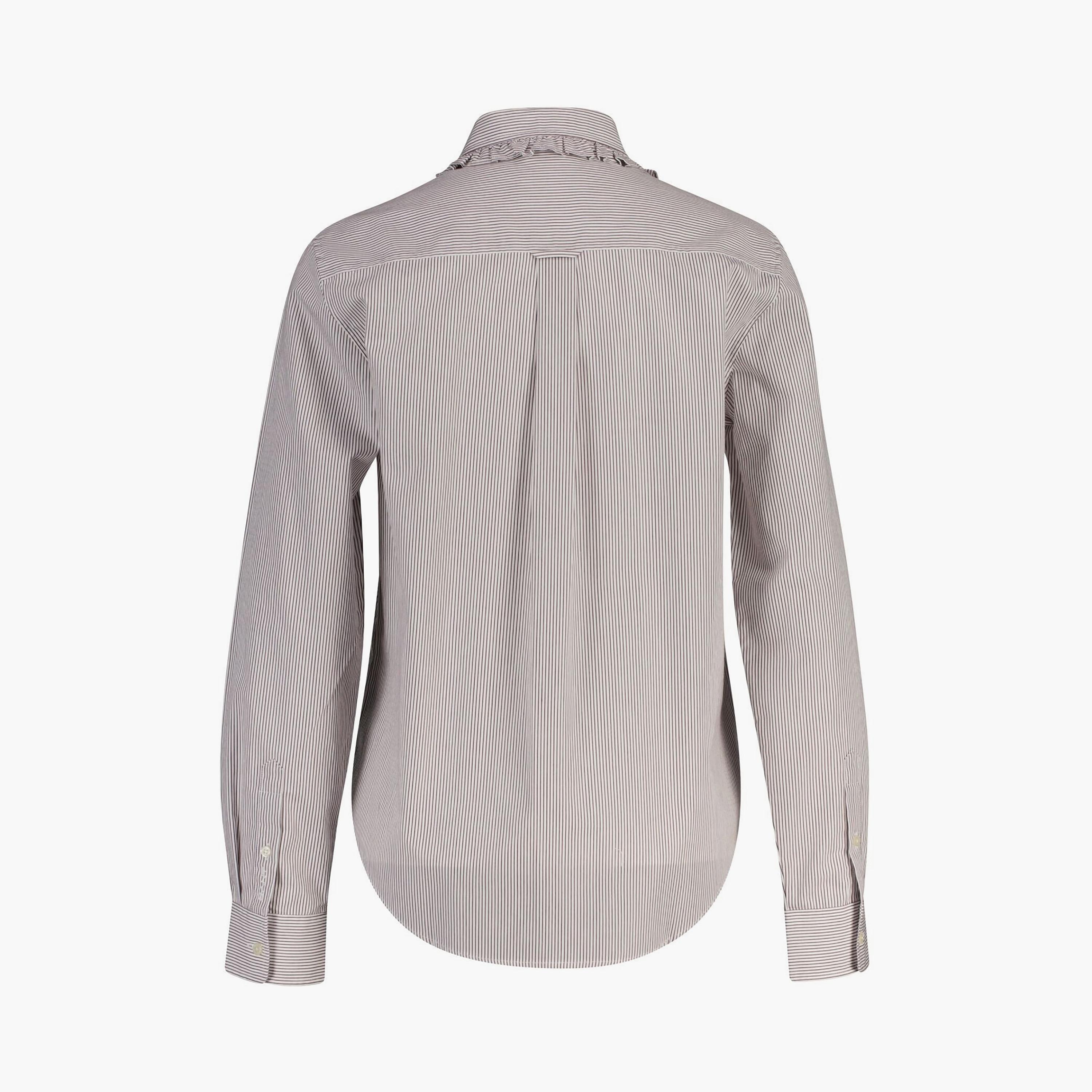 قميص نسائي بأكمام طويلة وقصة "ريجيولار فيت" مخطط وياقة "سبريد" من جانت-women-clothing-shirtsandblouses-shirts-image-6