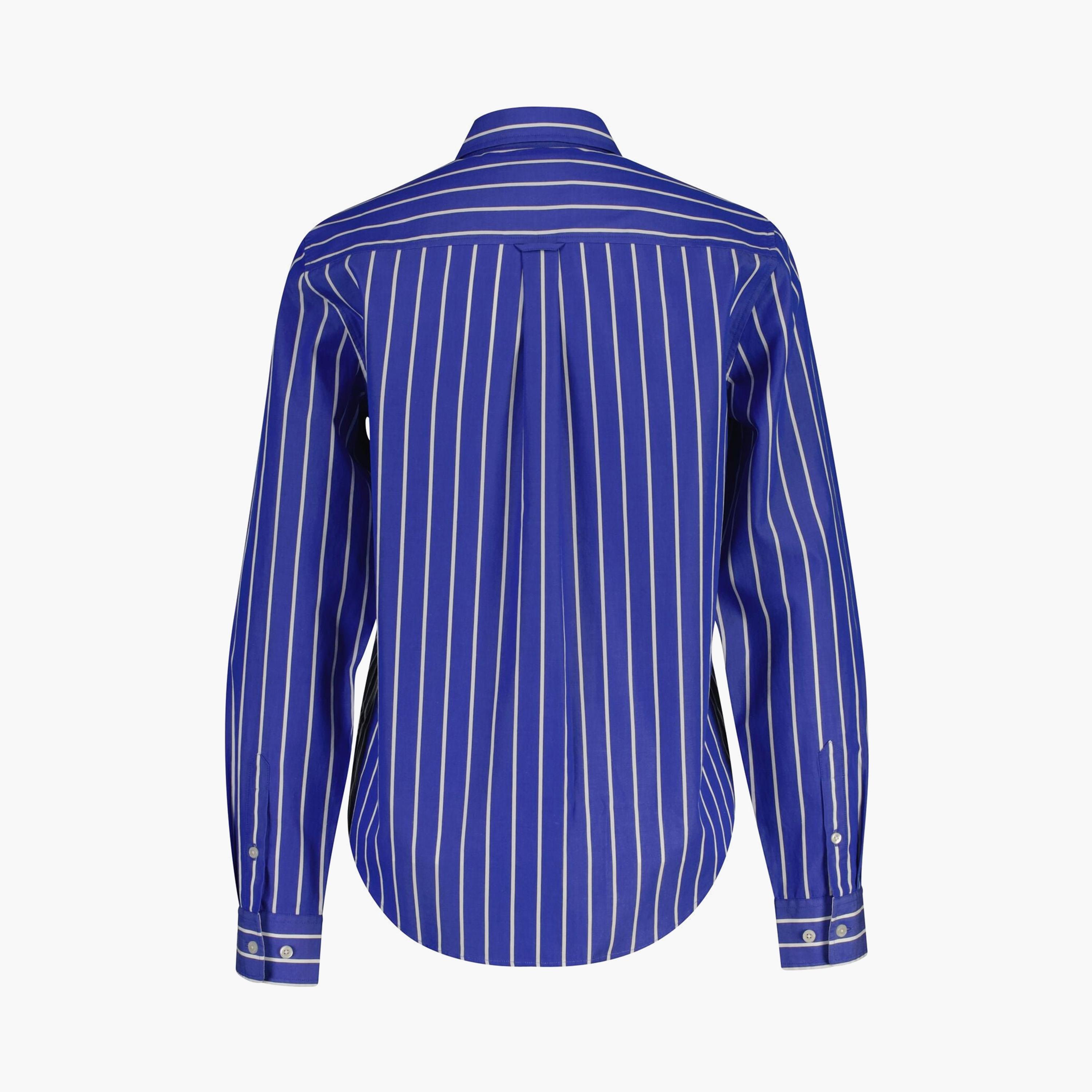 قميص نسائي بأكمام طويلة وقصة "ريجيولار فيت" مخطط وياقة "سبريد" من جانت-women-clothing-shirtsandblouses-shirts-image-4
