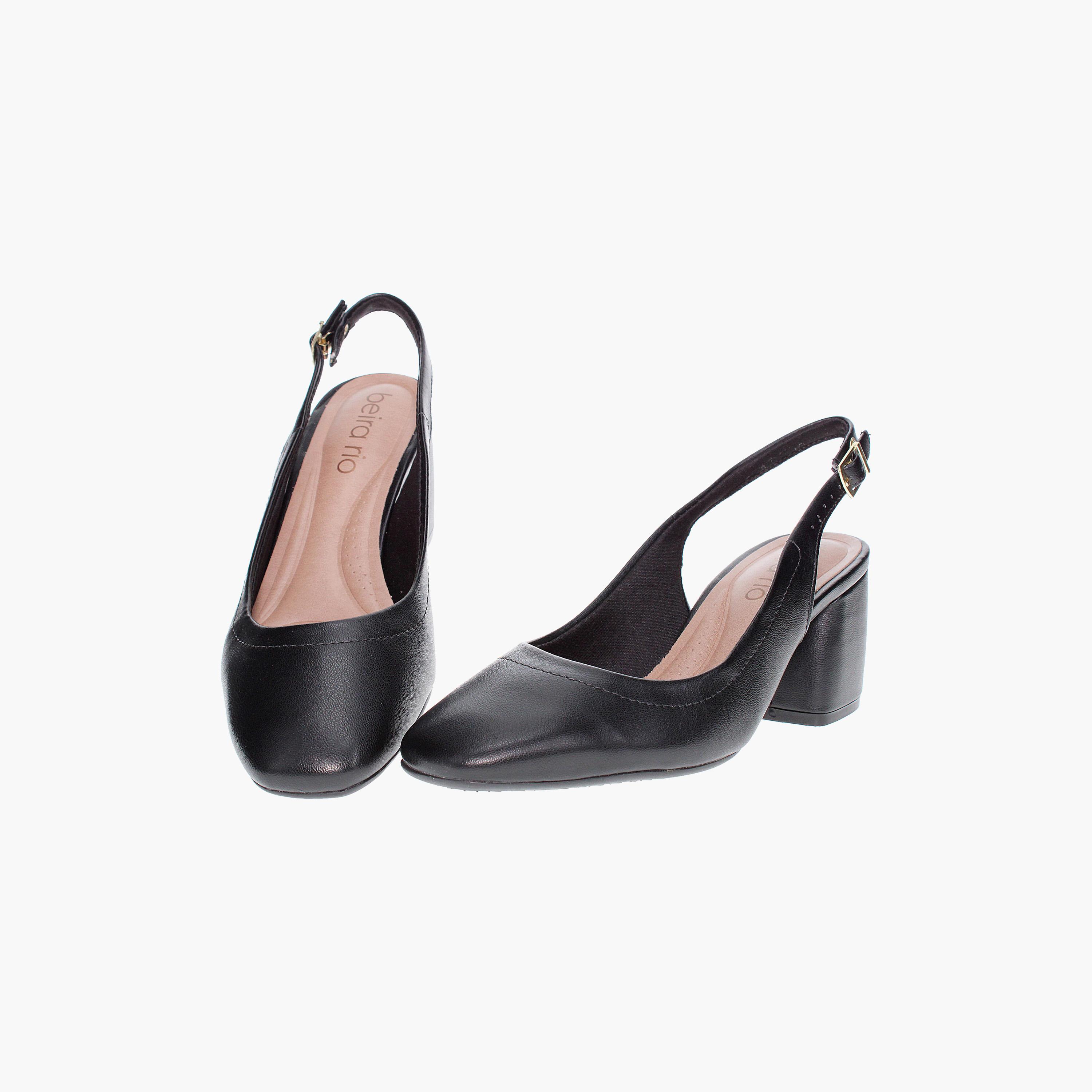 حذاء بمبز نسائي من بيرا ريو بكعب بلوك مع حزام وإبزيم خلفي | 4304-101-9569-women-shoes-heels-image-4