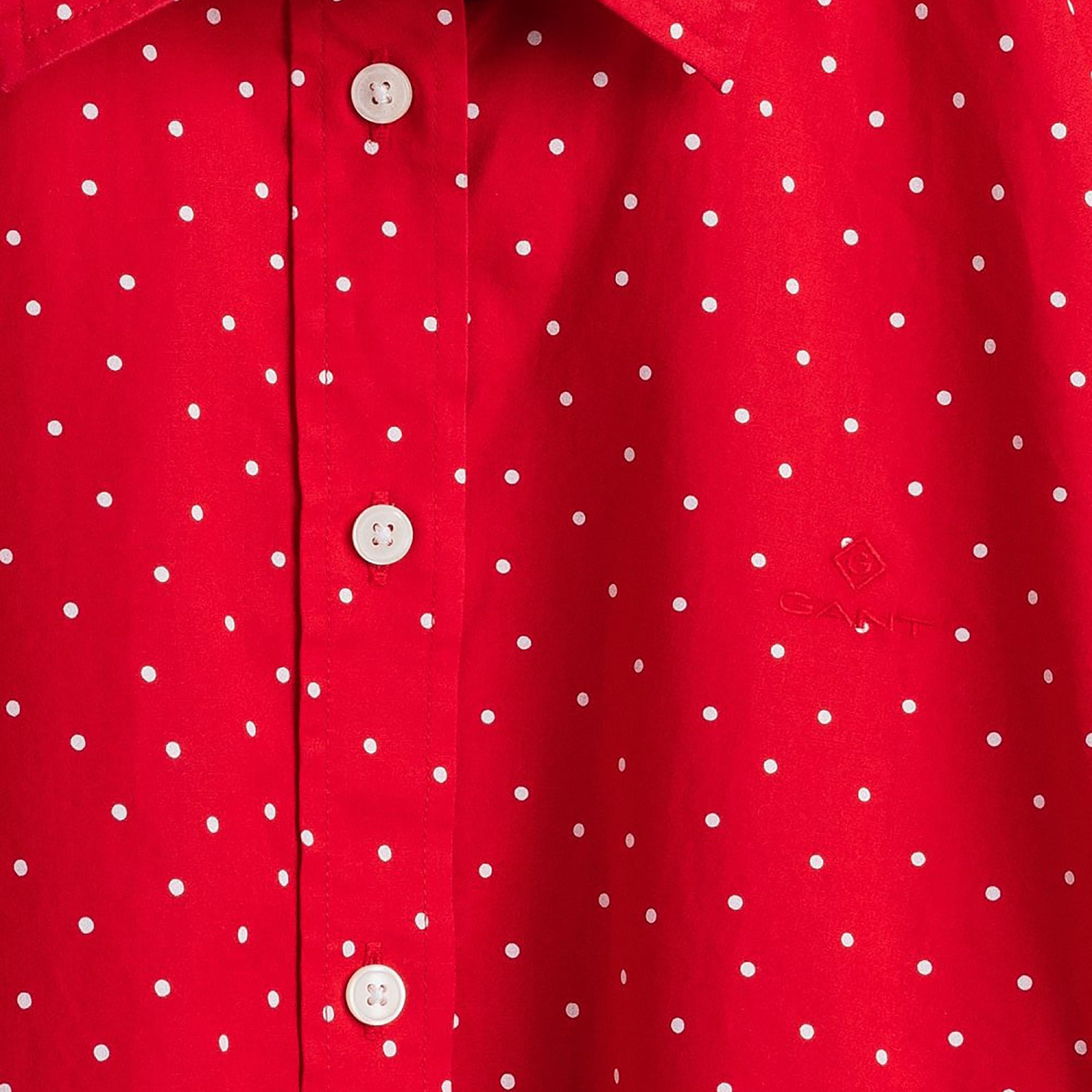 Gant Regular Fit Polka Dots Collared Long Sleeves Women's Shirt-women-clothing-shirtsandblouses-shirts-image-2