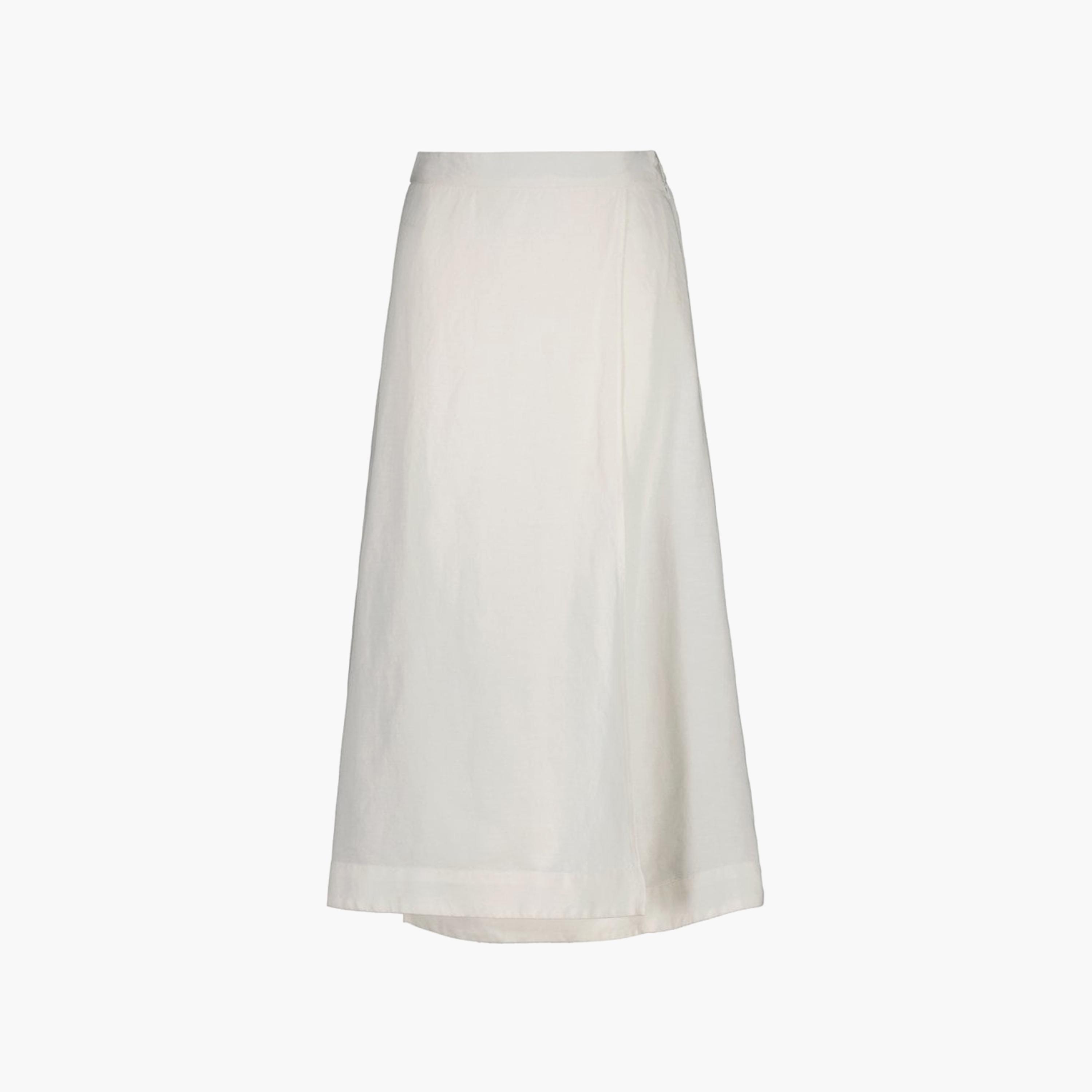 جانت سادة تنورة متوسطة الطول بخصر مرتفع-women-clothing-bottoms-skirts-image-1