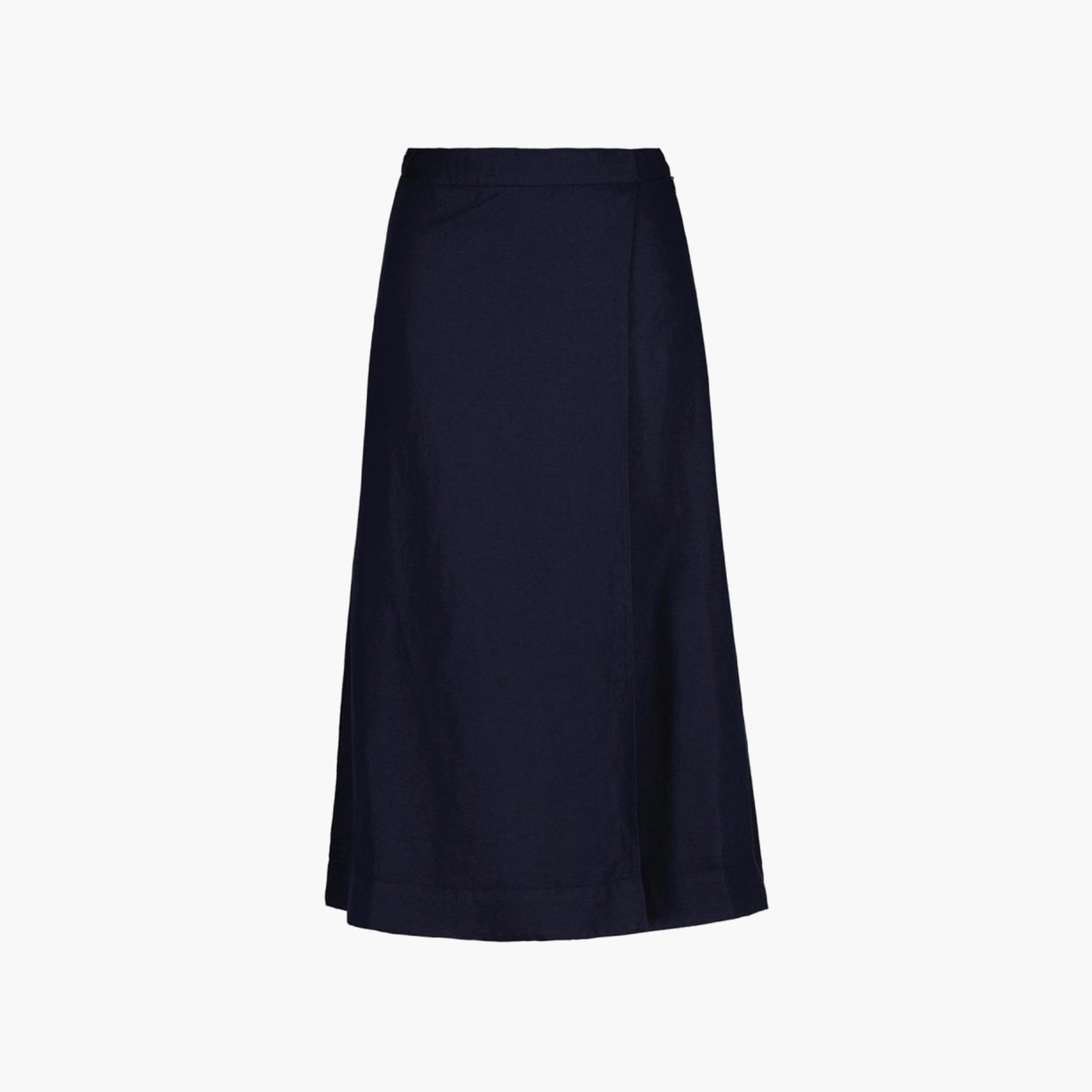 Gant Plain High-Rise Midi Skirt-women-clothing-bottoms-skirts-image-1