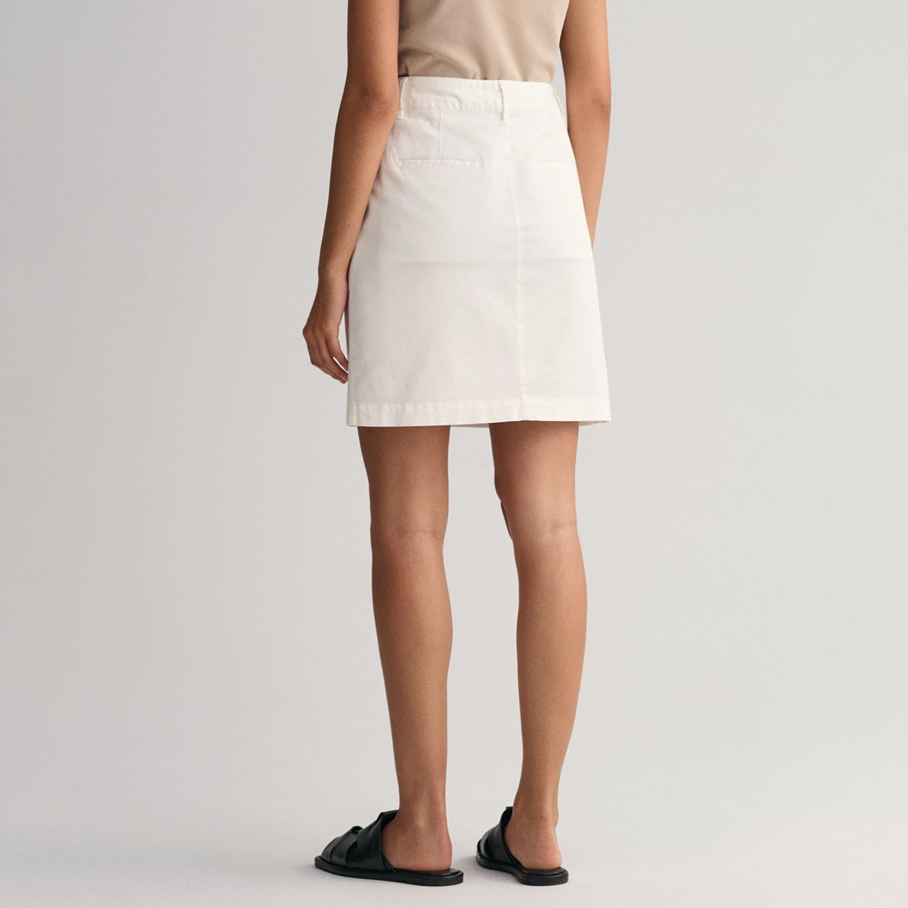 Gant Plain Mid-Rise Button Closure Chino Mini Skirt-women-clothing-bottoms-skirts-image-4