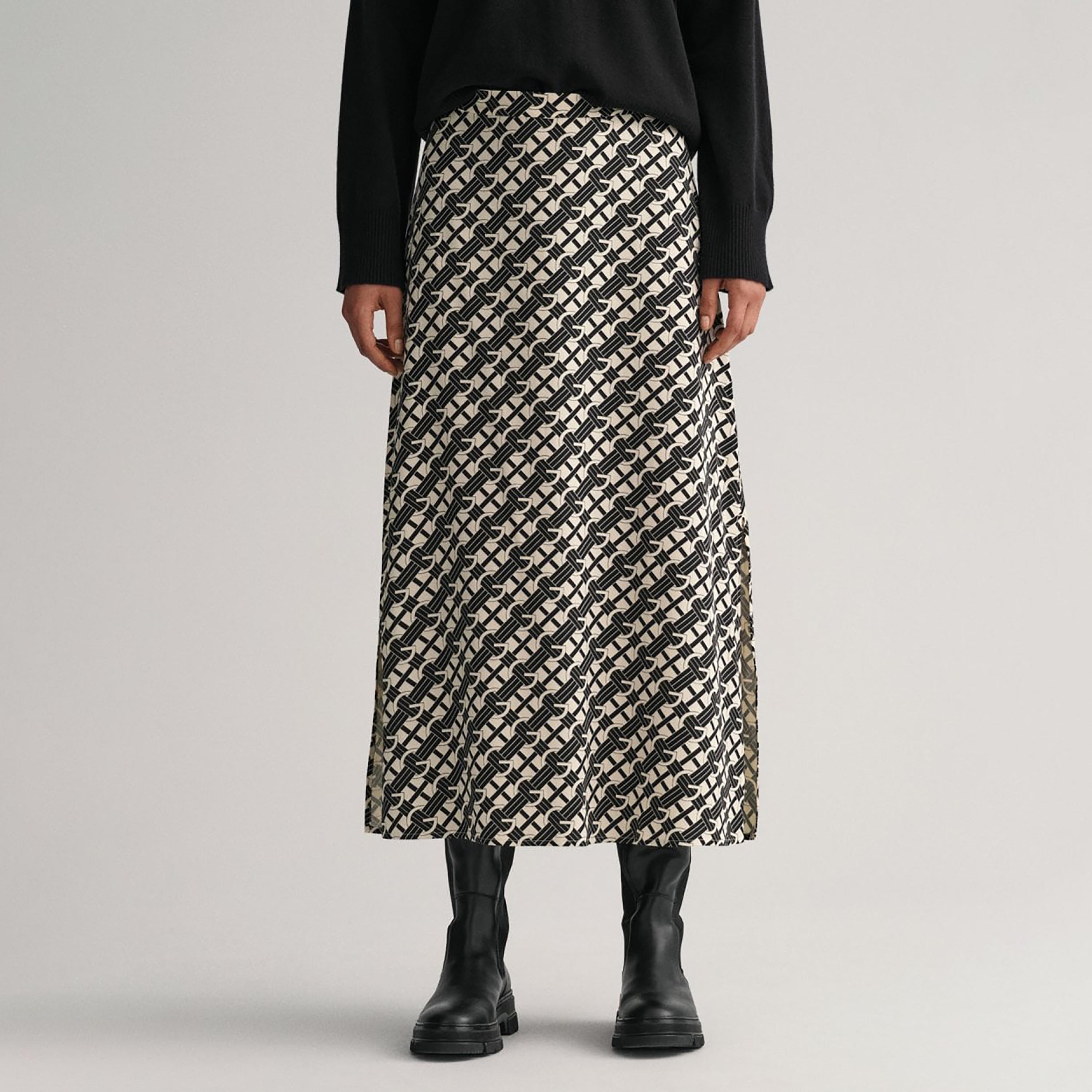 Gant Monogram Mid-Rise A-Line Midi Skirt-women-clothing-bottoms-skirts-image-1