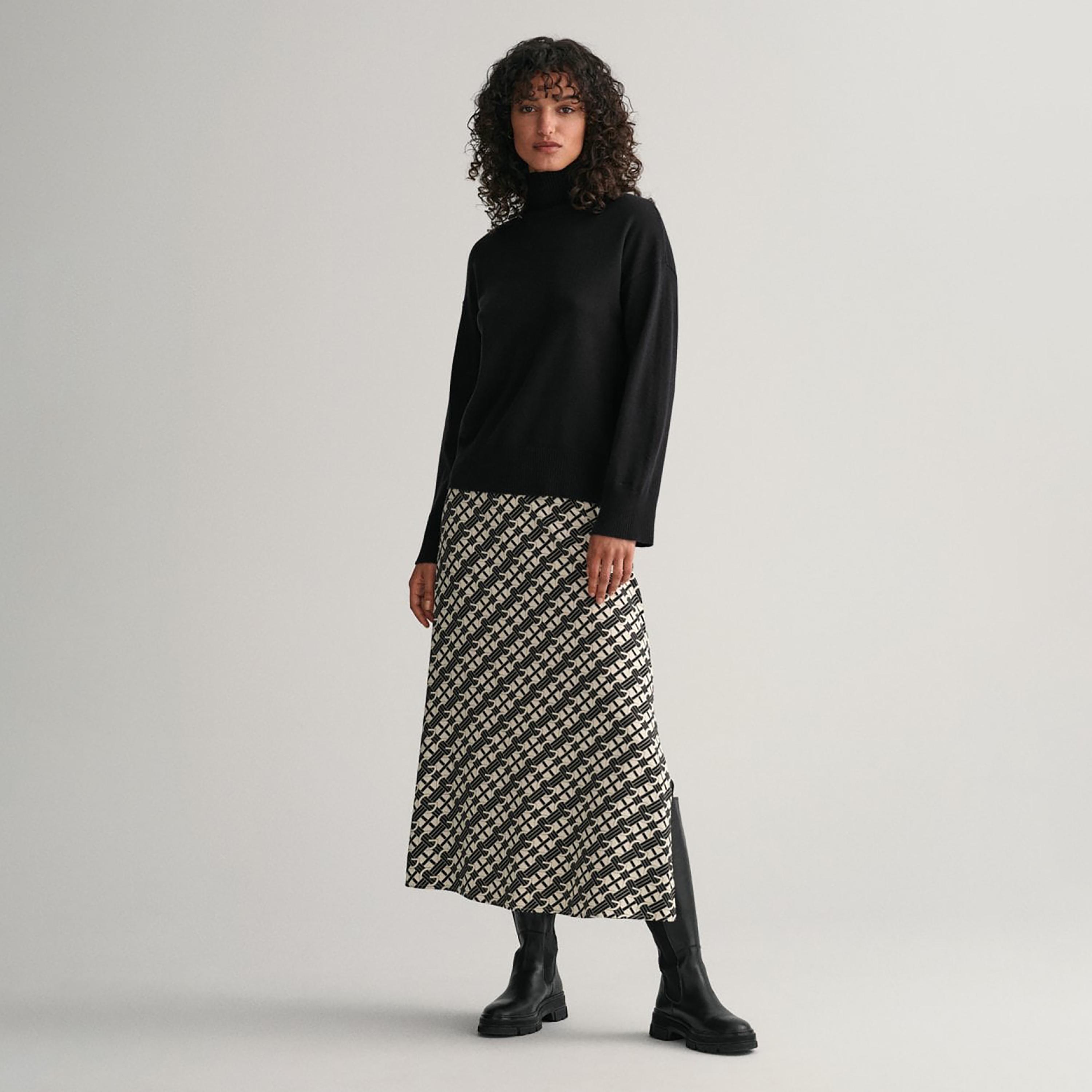 Gant Monogram Mid-Rise A-Line Midi Skirt-women-clothing-bottoms-skirts-image-2