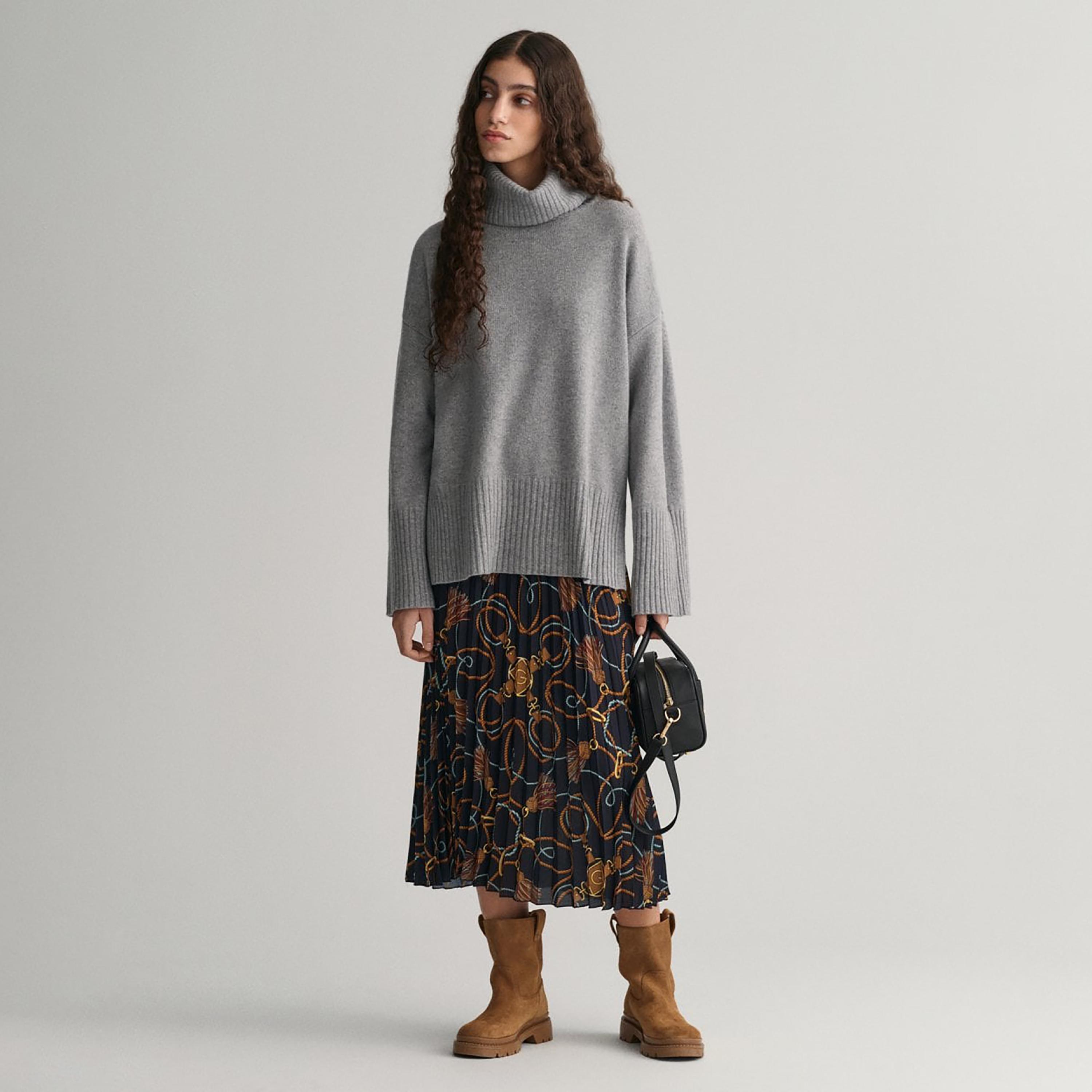 Gant Rope Print Mid-Rise Zip Closure Pleated Midi Skirt-women-clothing-bottoms-skirts-image-3