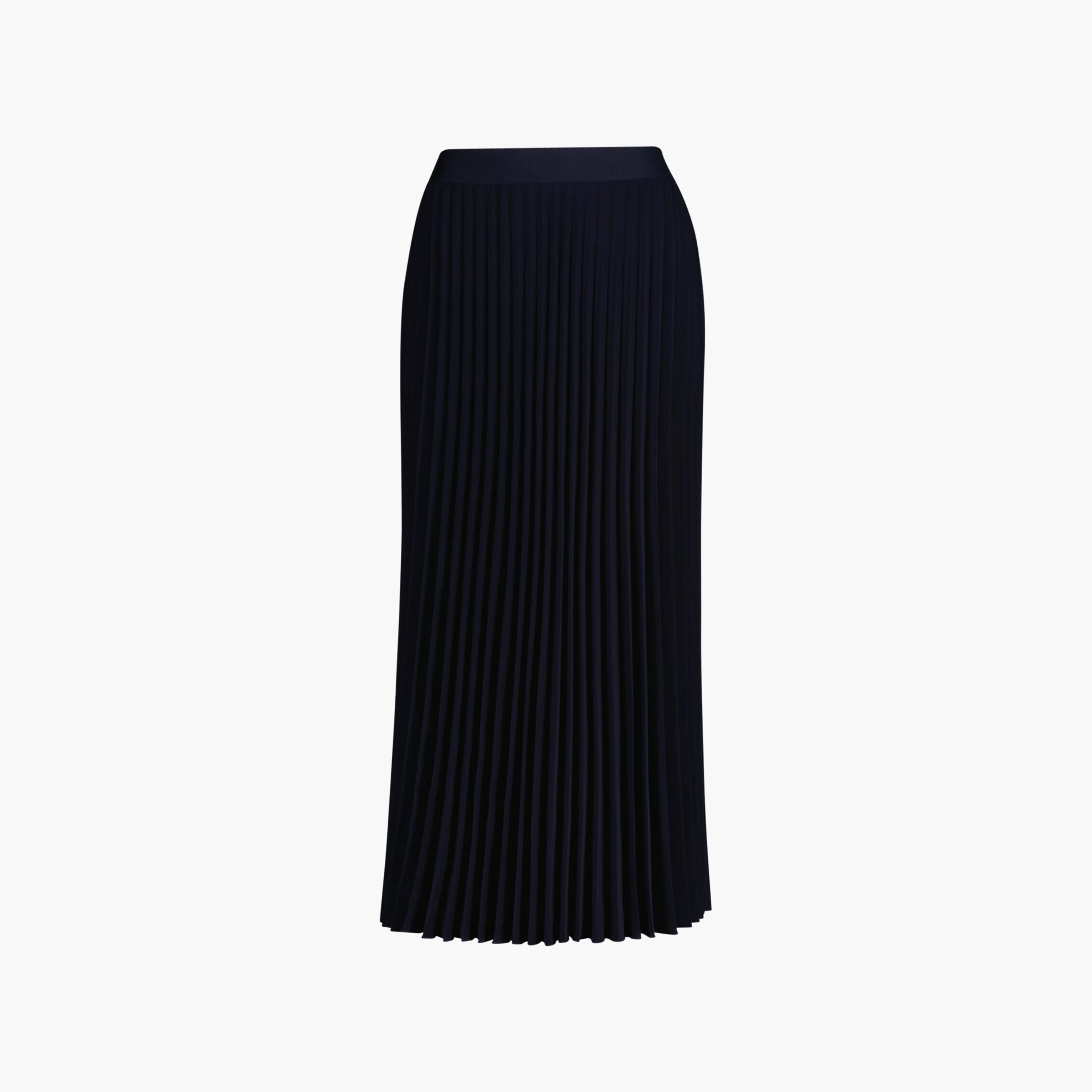 Gant Blue Pleated Pencil Women's Midi Skirt-women-clothing-bottoms-skirts-image-5