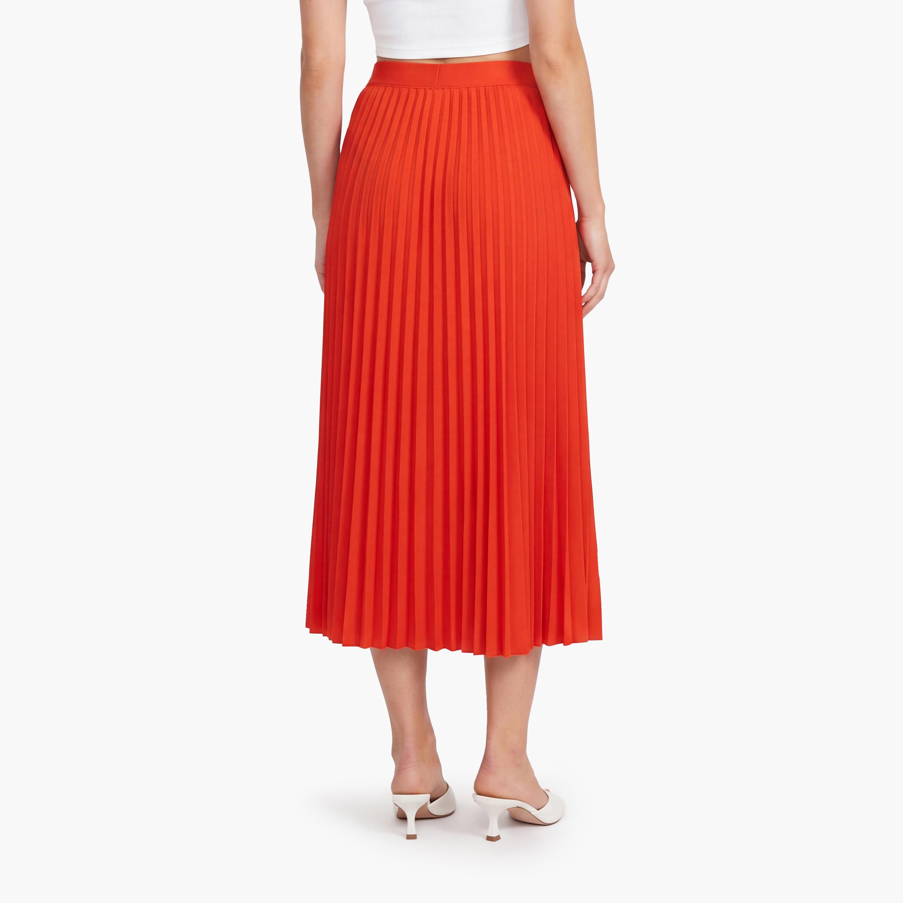 Gant Blue Pleated Pencil Women's Midi Skirt-women-clothing-bottoms-skirts-image-4