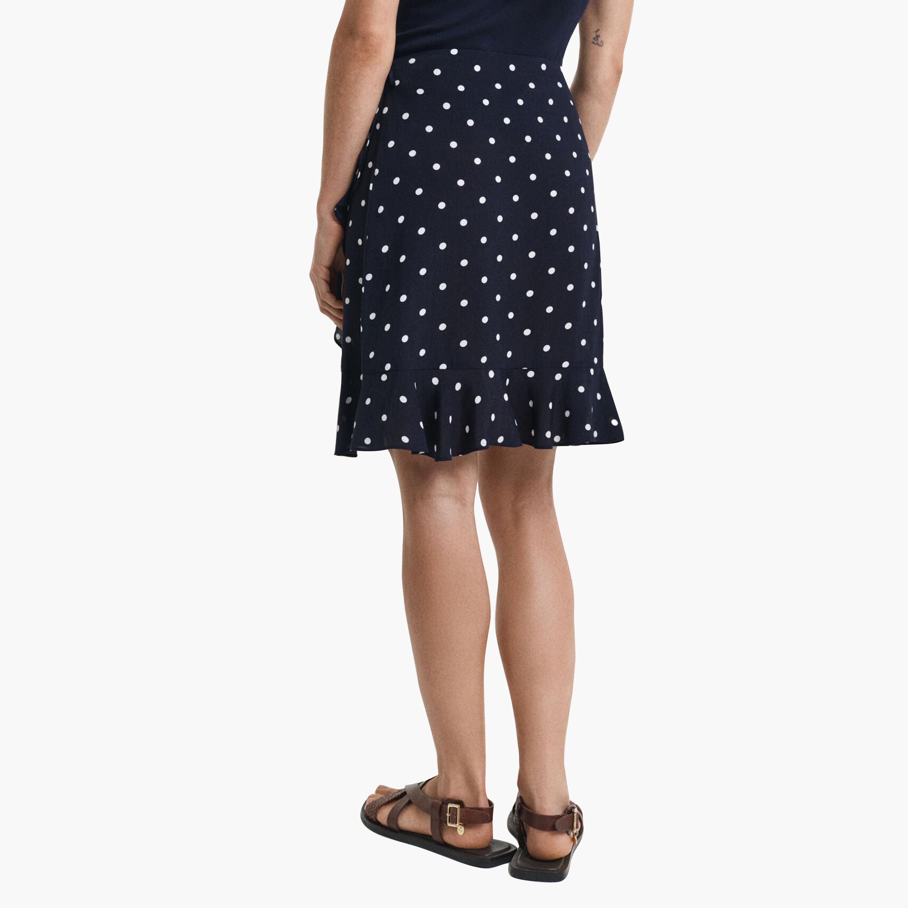 Gant Polka Dot A-Line Women's Midi Skirt-women-clothing-bottoms-skirts-image-4