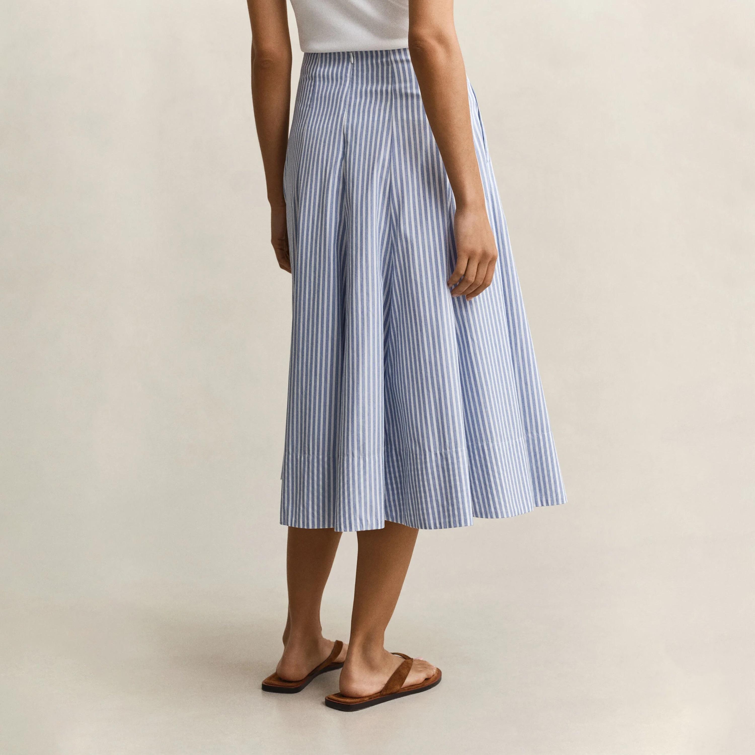 تنورة ميدي بكسرات ومخططة من غانت-women-clothing-bottoms-skirts-image-4