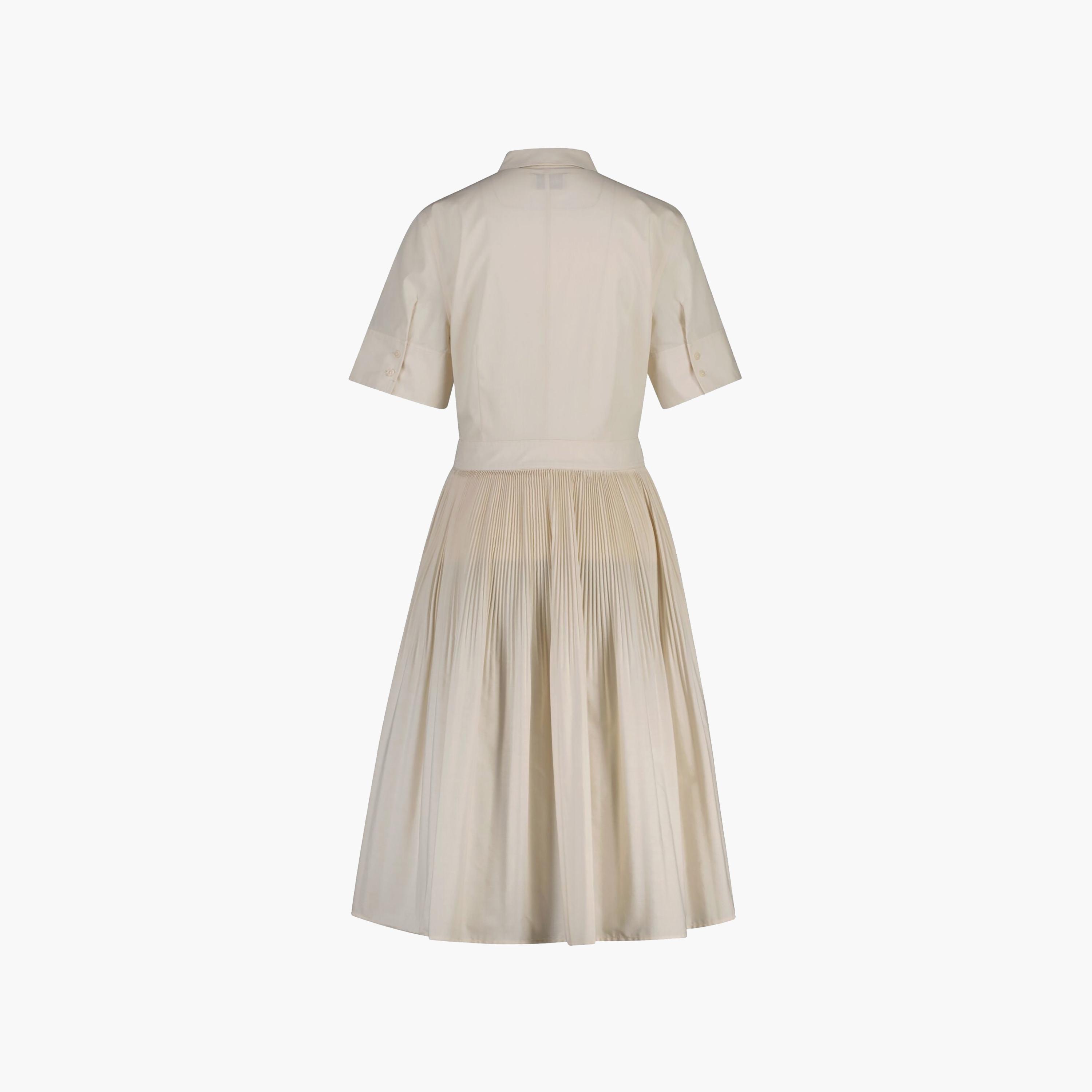 Gant Pleated Cotton Collared Women's Midi Shirt Dress-women-clothing-dresses-image-5