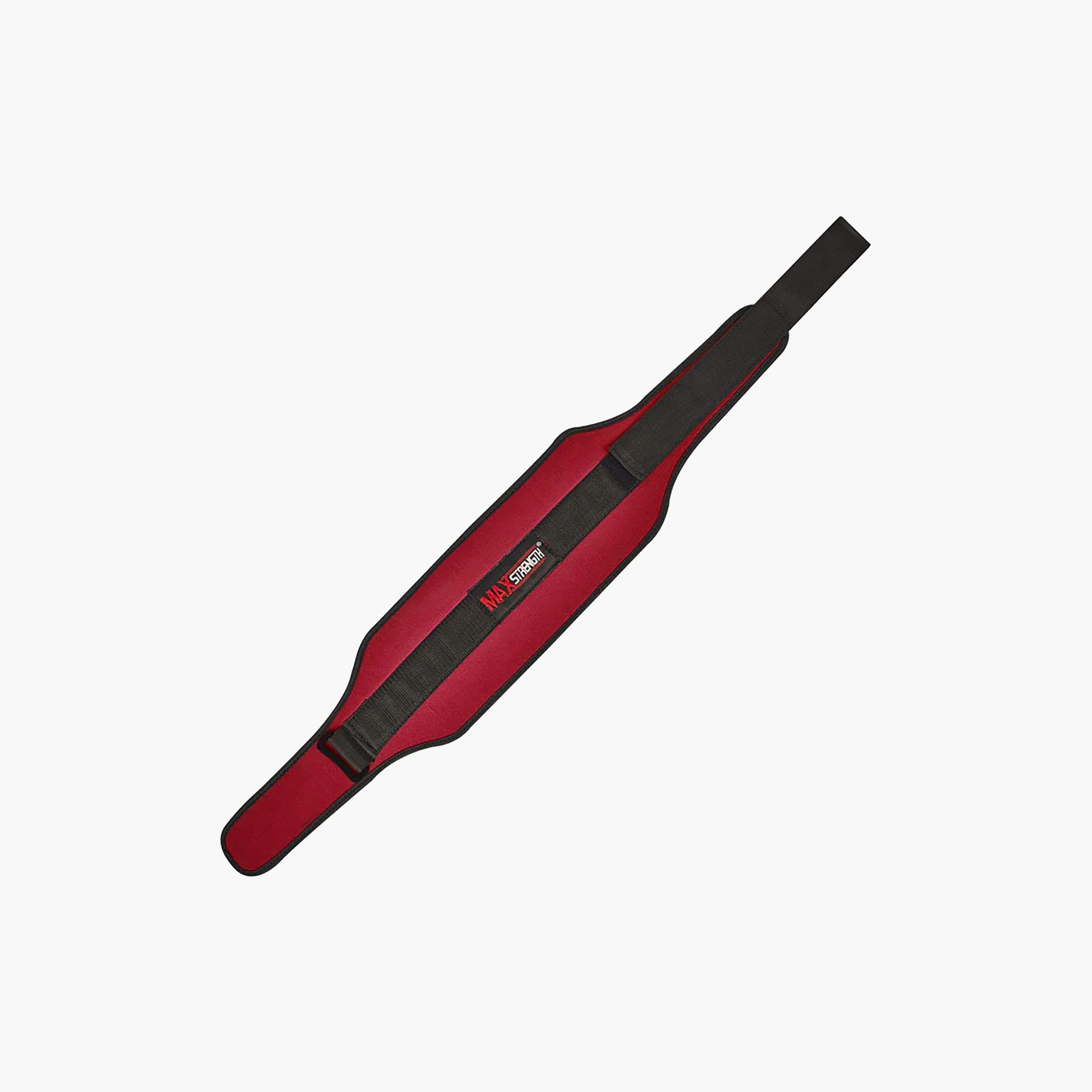 X Maxstrength Neoprene Weightlifting Back Support Belt Red-sports-gear-gym-image-3