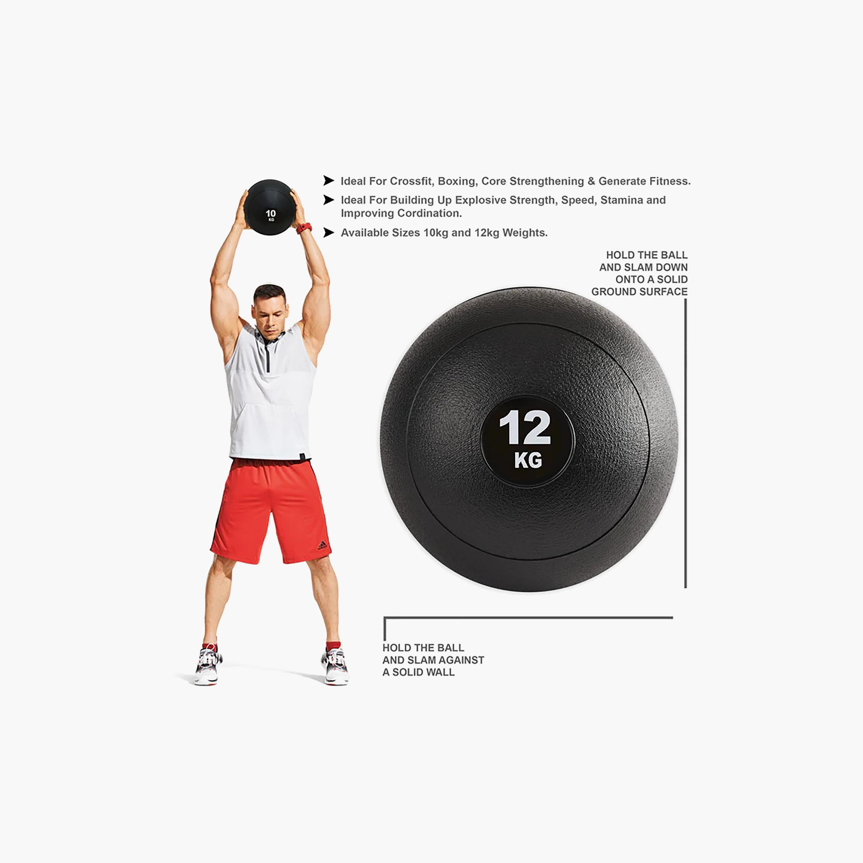 X Maxstrength Heavy Duty Rubber Slam Balls-sports-gear-gym-image-2