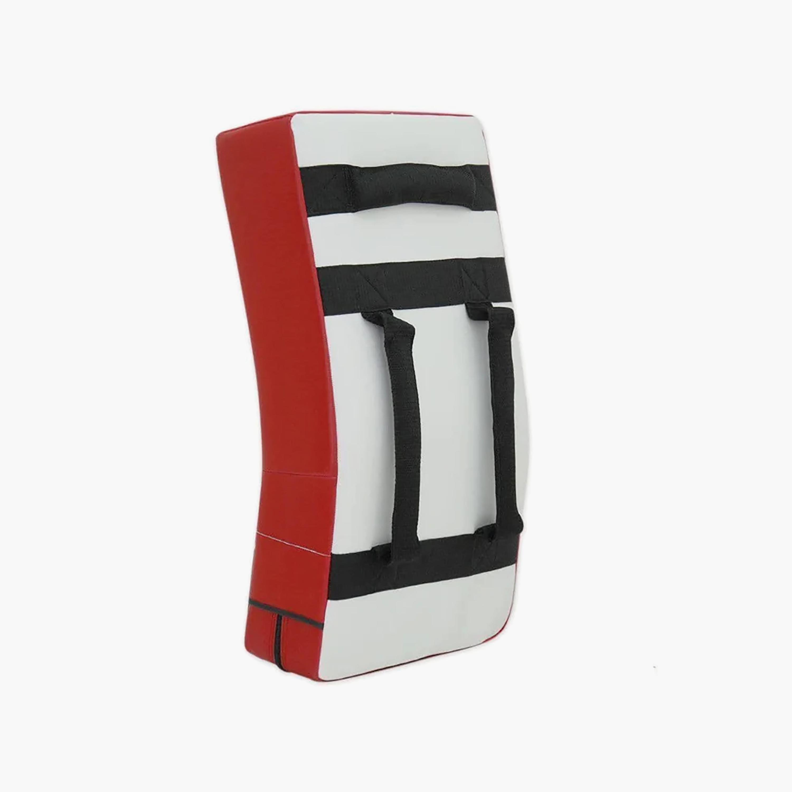 X Maxstrength Kickboxing Punching Pad Curved Strike Shield MMA Kick Pad Red & White-sports-gear-gym-image-3