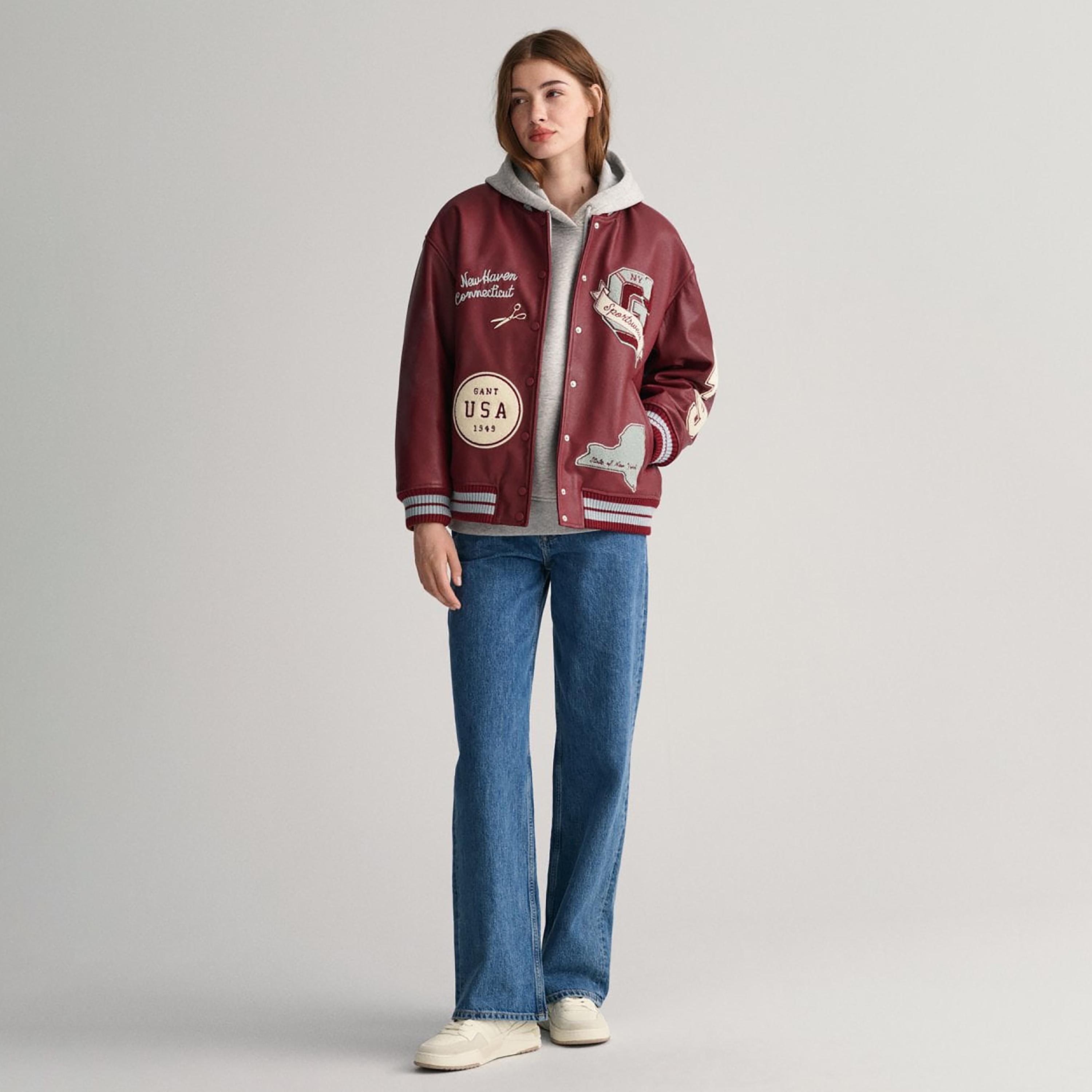 Gant Applique Collared Varsity Jacket-women-winterwear-coatsandjackets-jackets-image-2