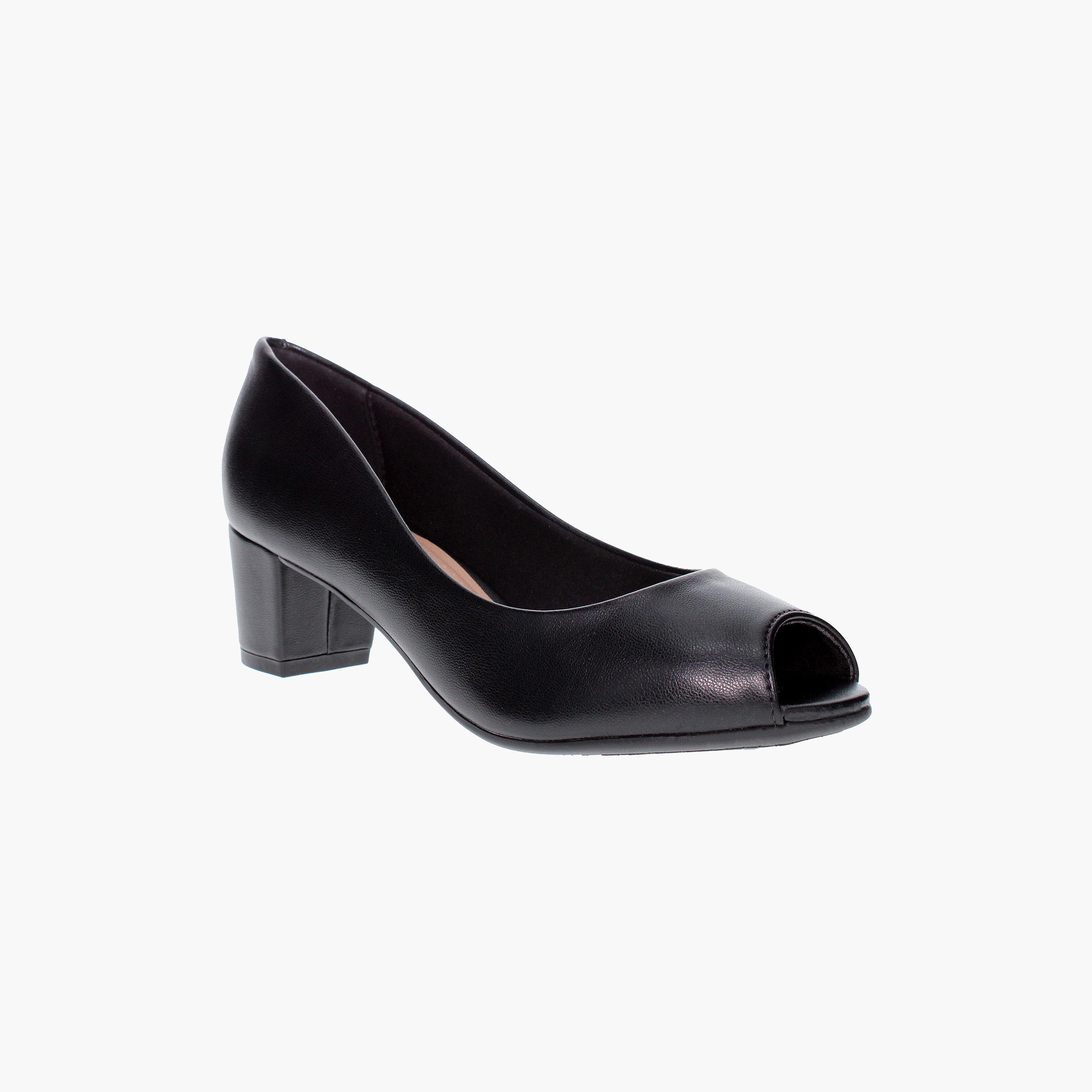 حذاء بمبز نسائي بكعب بلوك ومقدمة مفتوحة من بيرا ريو | 4777-400-9569-women-shoes-heels-image-1