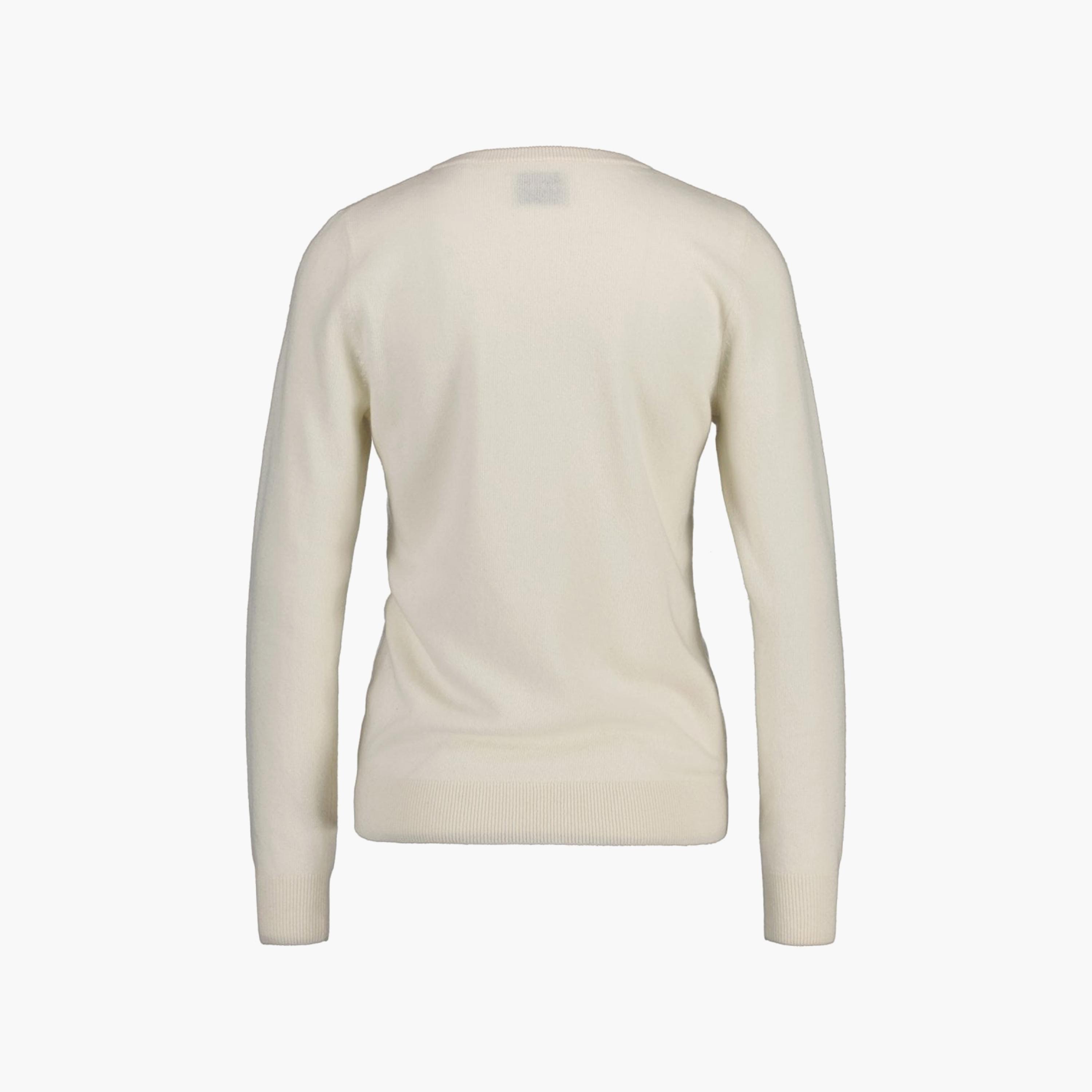 Gant Logo Detail V-Neck Long Sleeves Sweatshirt-women-clothing-hoodiesandsweatshirts-hoodies-image-2