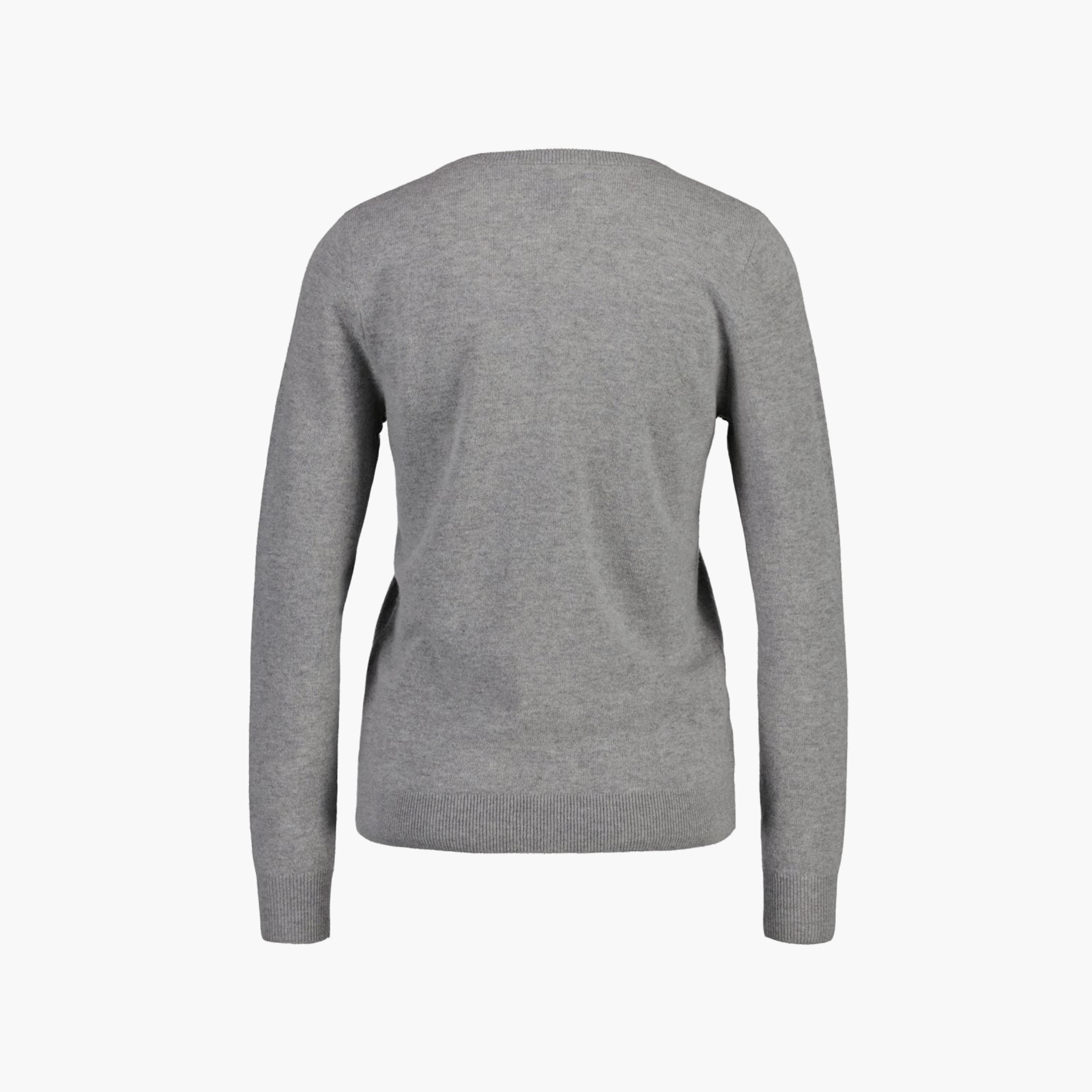 Gant Logo Detail V-Neck Long Sleeves Sweatshirt-women-clothing-hoodiesandsweatshirts-hoodies-image-2