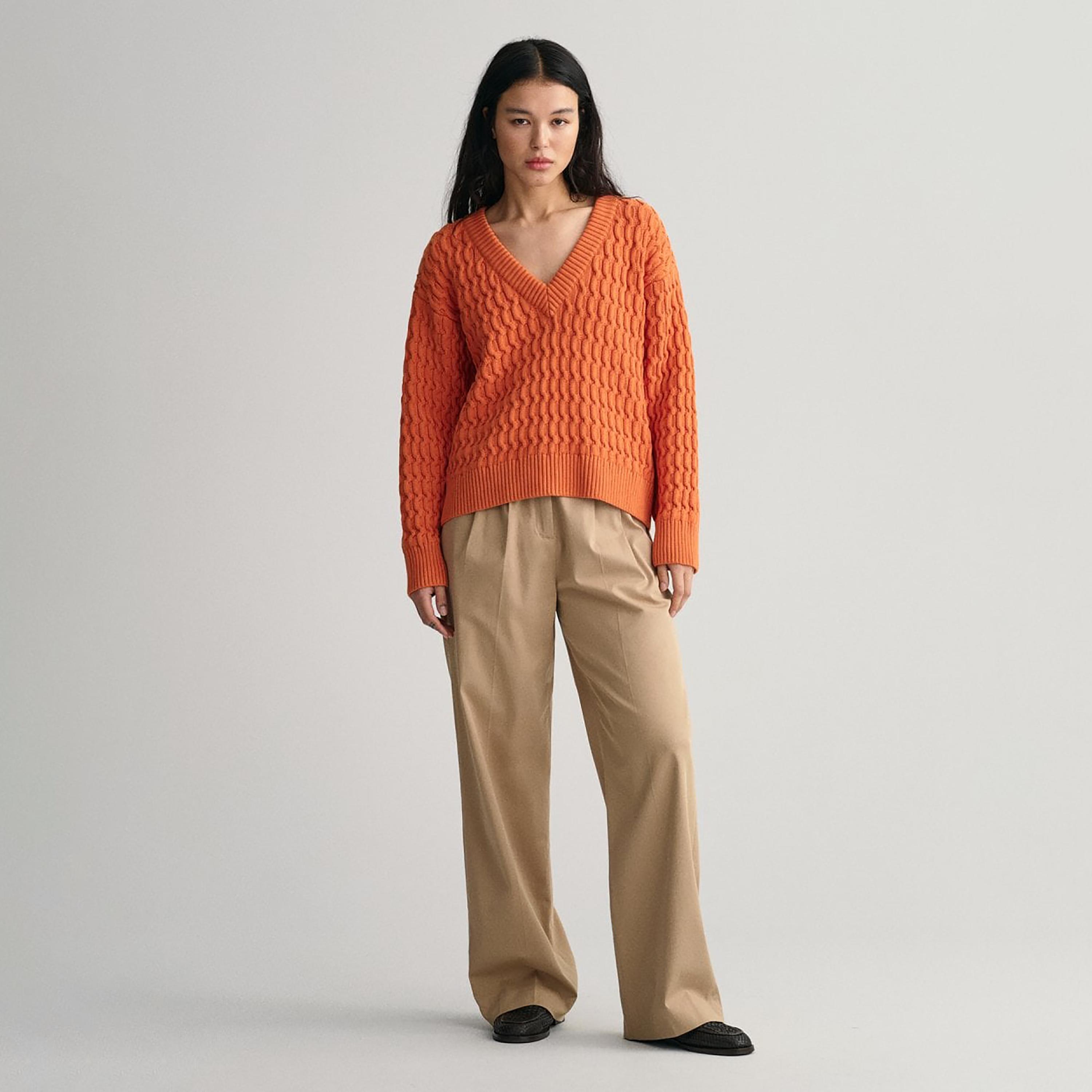 سويت شيرت من جانت محبوك الخامس الرقبة طويلة الأكمام-women-winterwear-hoodiesandsweatshirts-hoodies-image-2