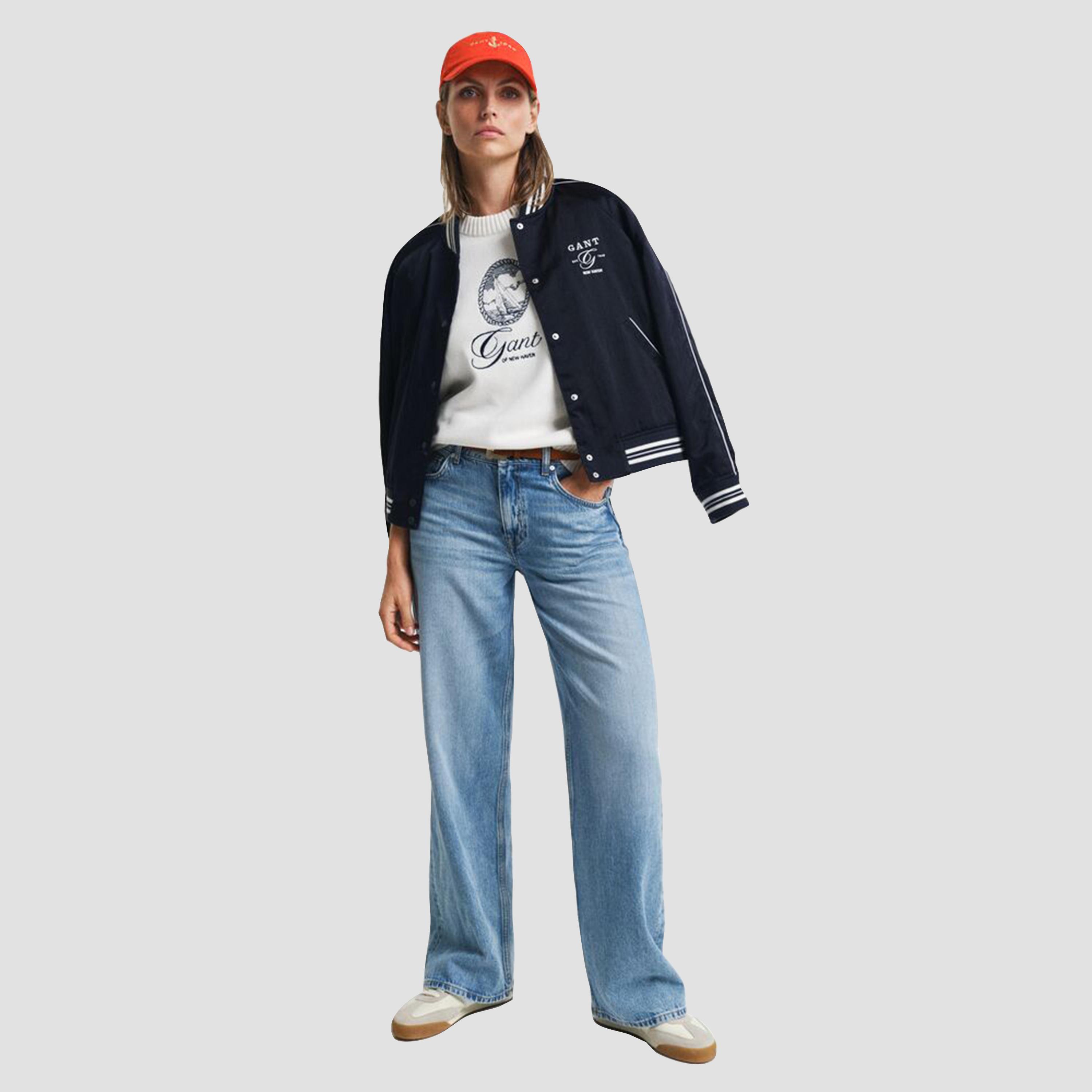 Gant Graphic Print Round Neck Long Sleeves Women's Pullover-women-winterwear-cardigansandjumpers-jumpers-image-2