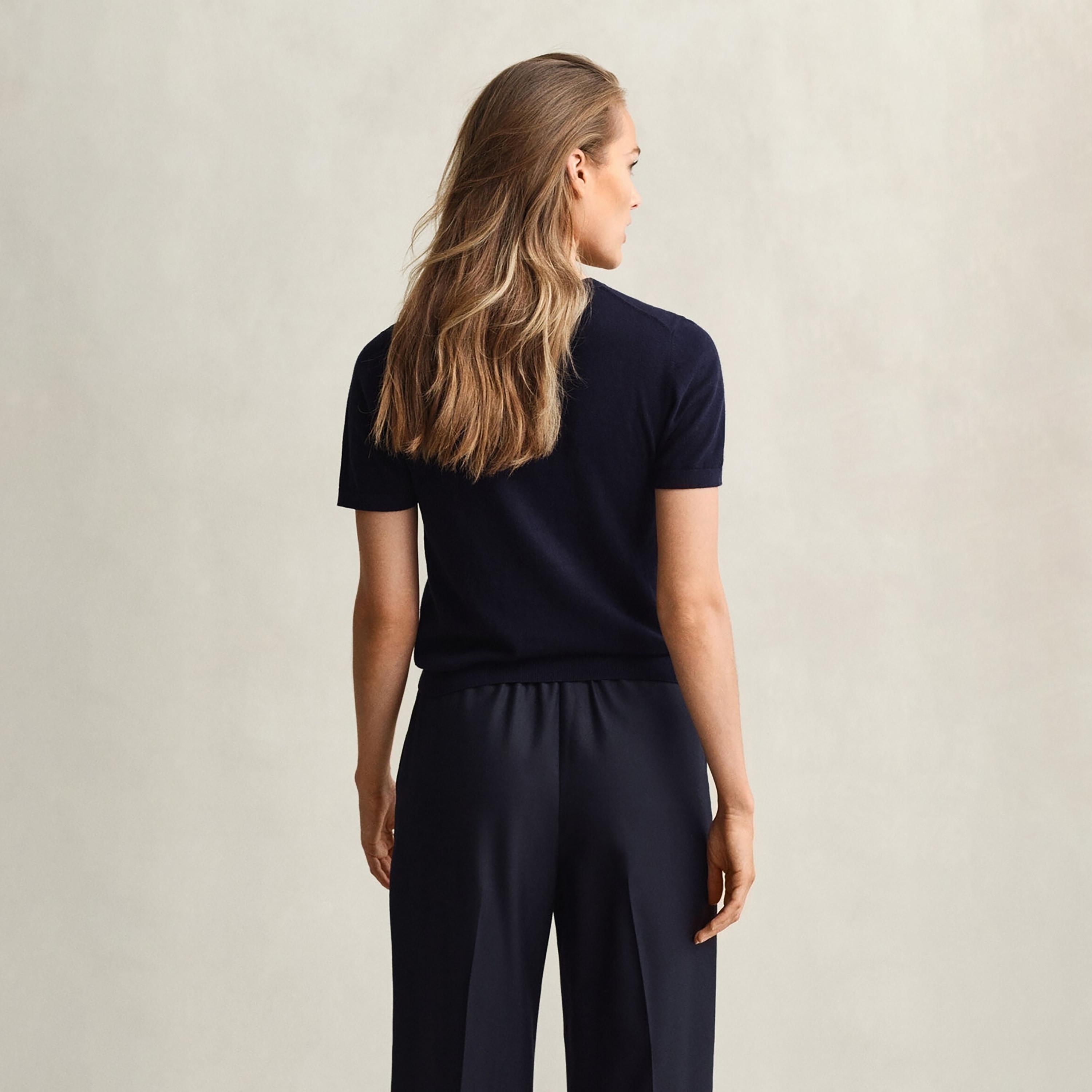 Gant Knitted Crew Neck Short Sleeves Women's Sweater-women-winterwear-cardigansandjumpers-jumpers-image-3