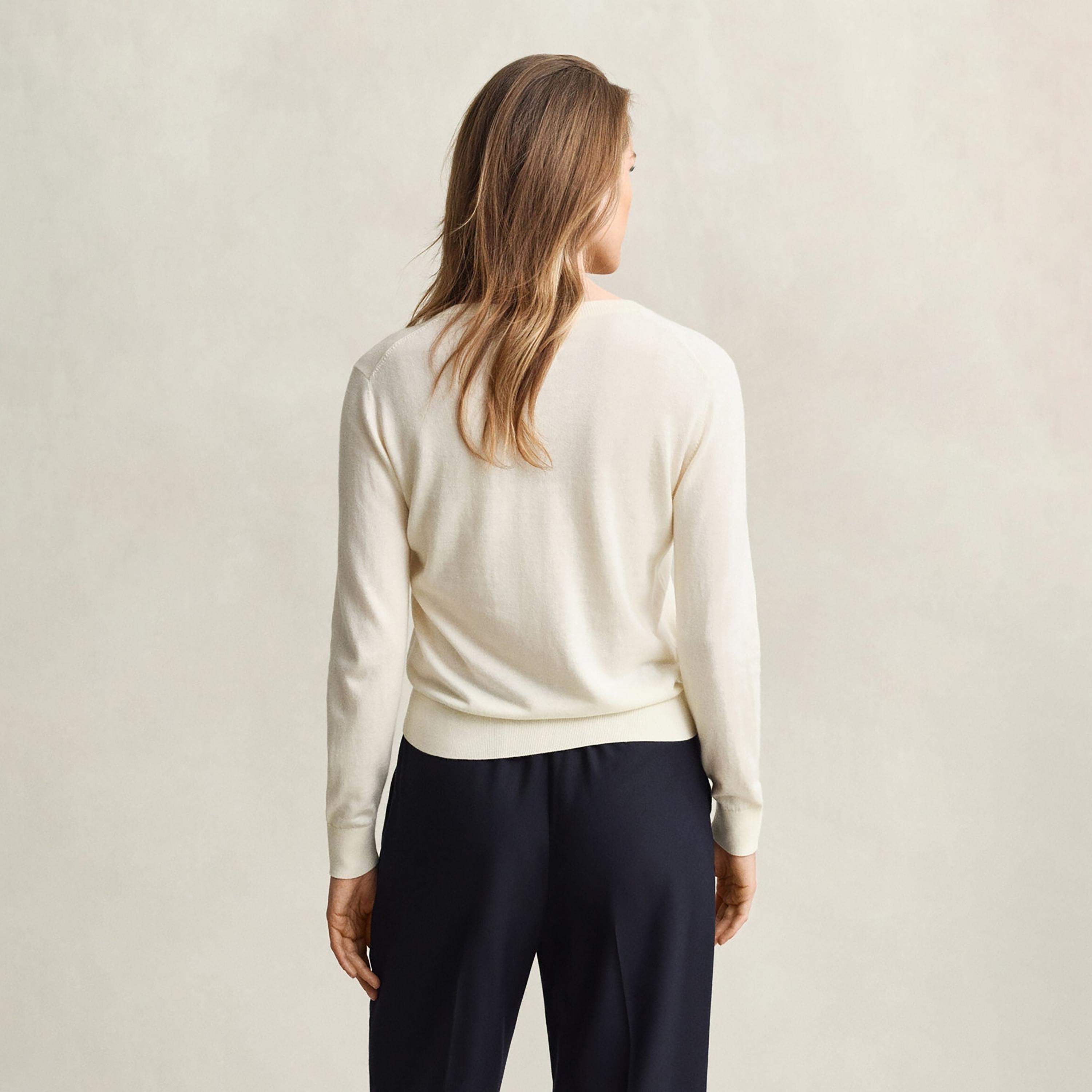 Gant Knitted Round Neck Long Sleeves Women's Cardigan-women-winterwear-cardigansandjumpers-cardigans-image-3