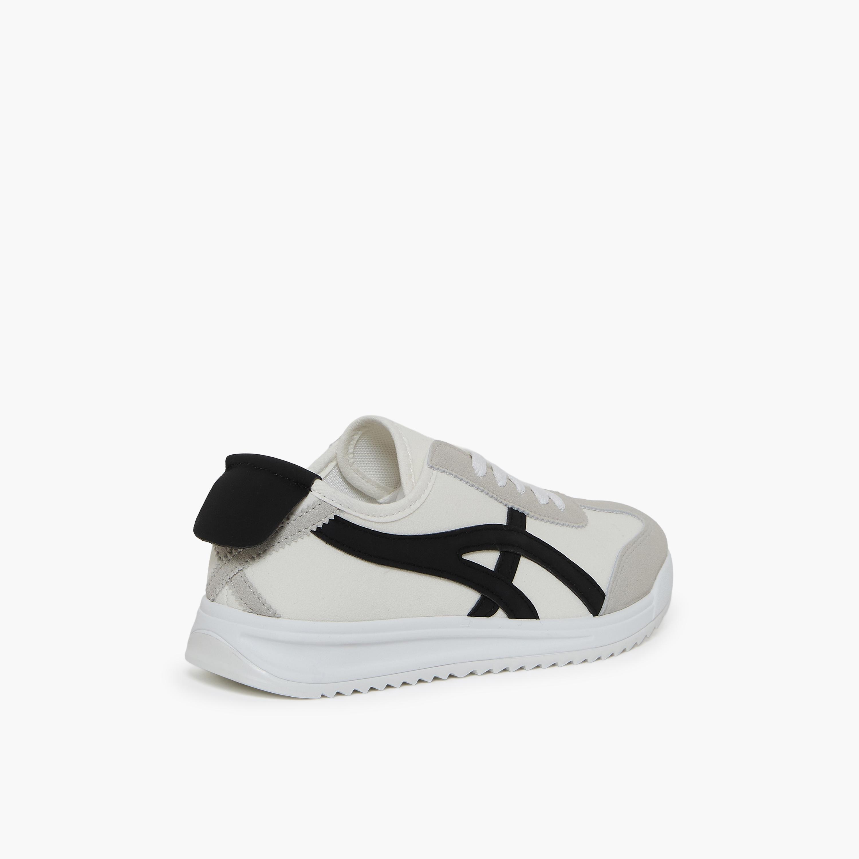 جيومني - حذاء رياضي بيرك برباط نعل سميك كاحل منخفض للنساء | 481TF311-5-WHTBLK-women-shoes-sneakers-image-5