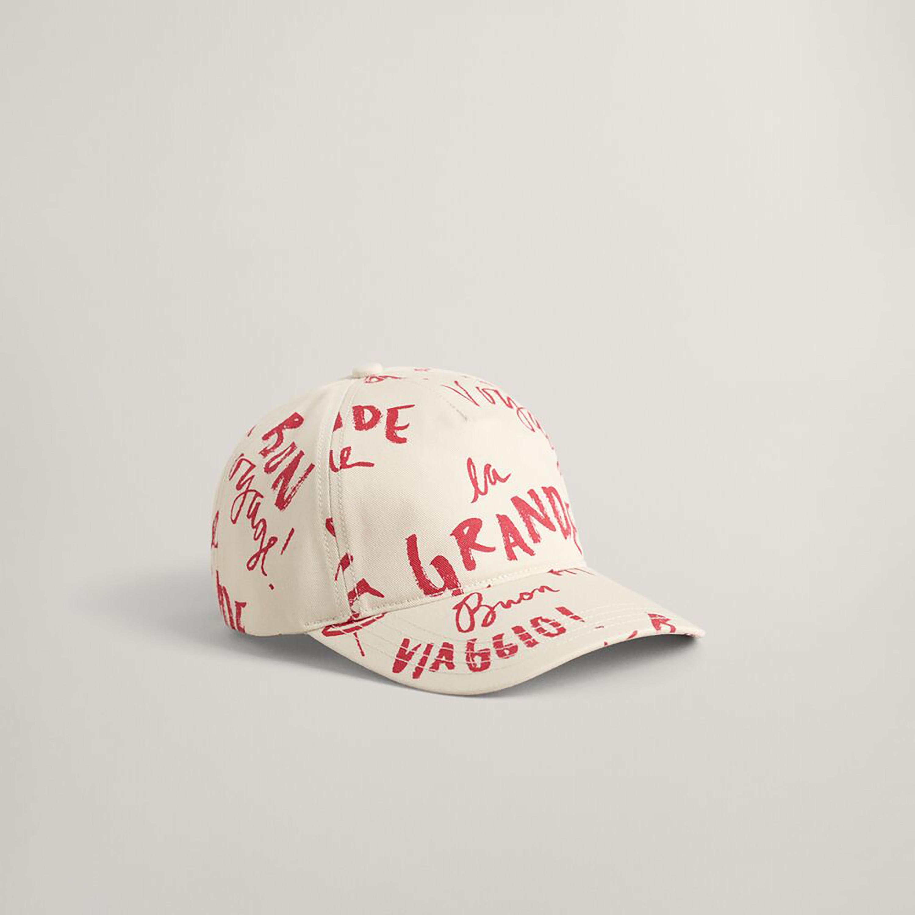 Gant Typographic Print Baseball Cotton Cap | 4900087-GAN-women-clothingaccessories-capsandhats-image-1