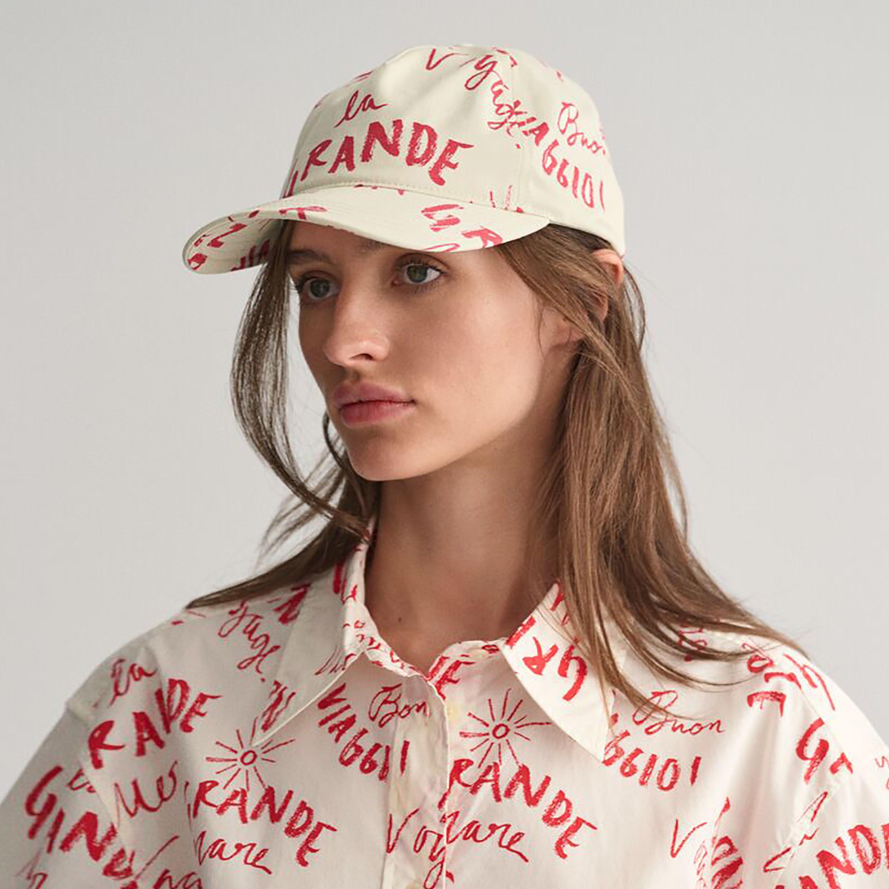 قبعة بيسبول قطنية بطباعة غانت | 4900087-غان-women-clothingaccessories-capsandhats-image-3