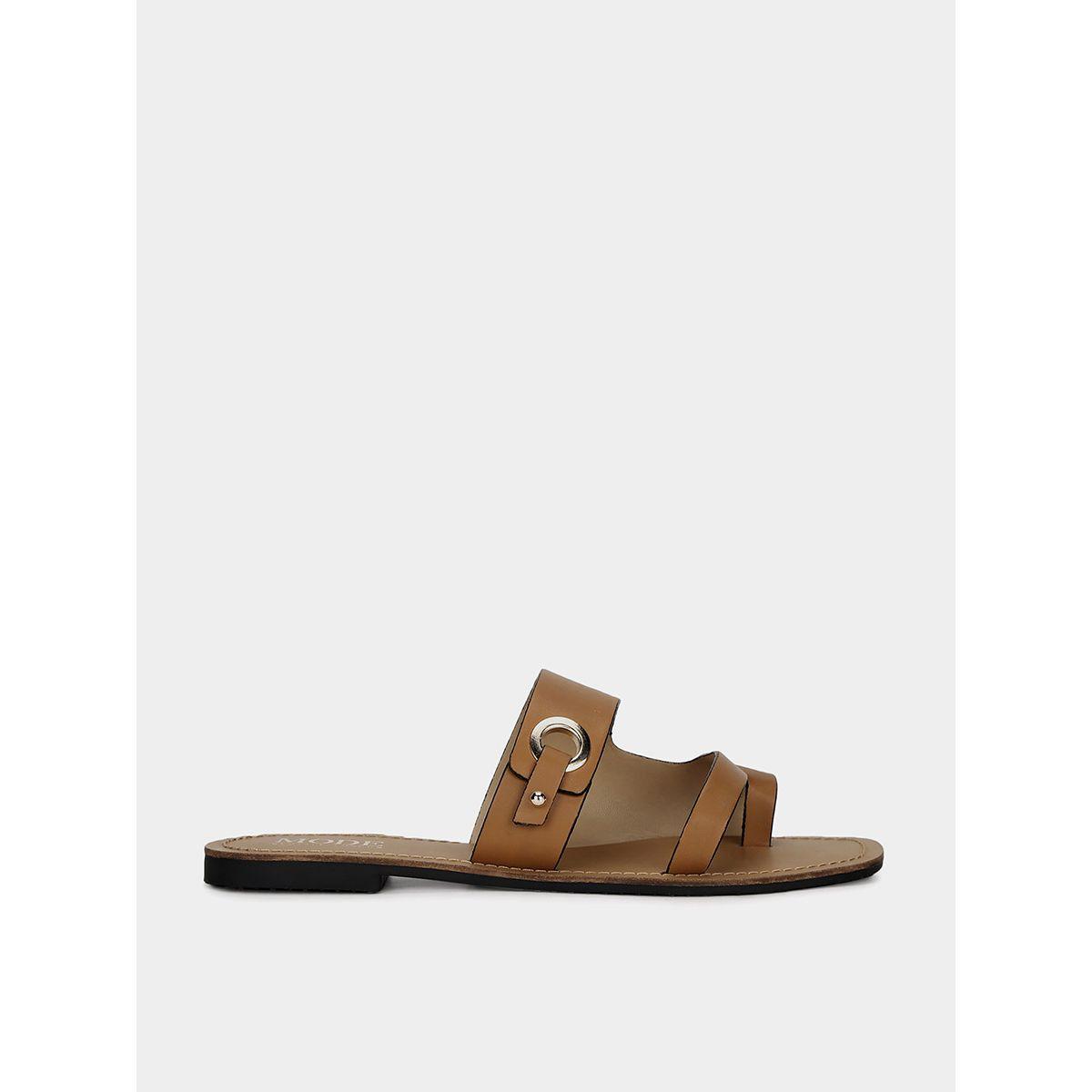 Toe Loop Flat Sandals-women-shoes-sandals-flats-image-1