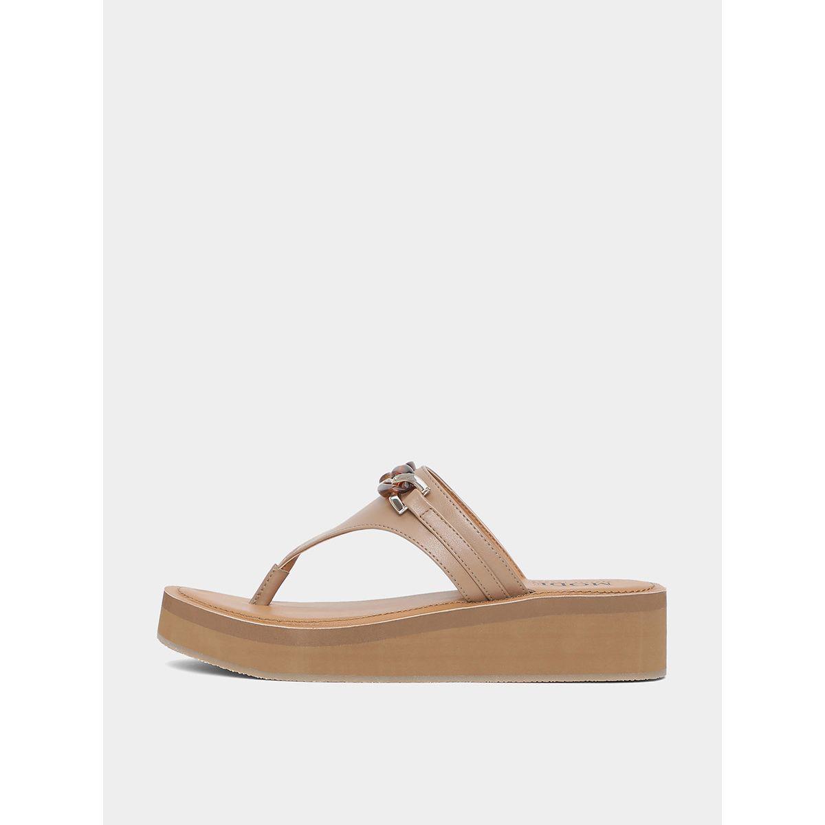 Chain Detail Thong Sandals-women-shoes-sandals-flats-image-3