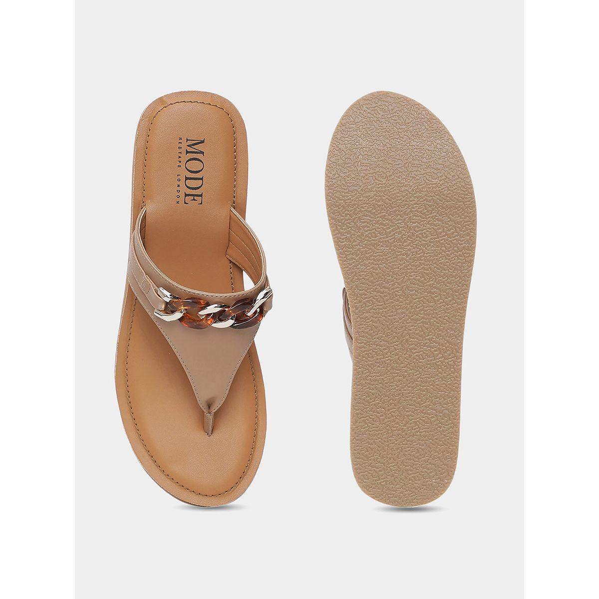 Chain Detail Thong Sandals-women-shoes-sandals-flats-image-5