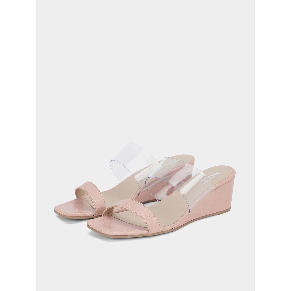 Clear Strap Detail Sandals-women-shoes-heels-image-4