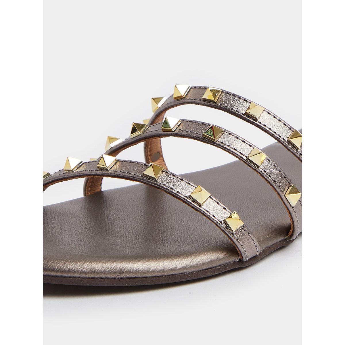 Styli Studded Strappy Flat Sandals-women-shoes-sandals-flats-image-4