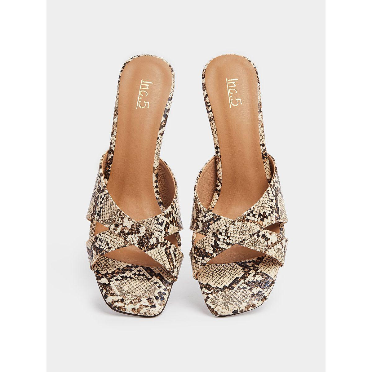 Snakeskin Cross Strap Heel Sandals-women-shoes-heels-image-5