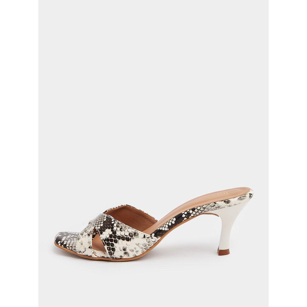 Snakeskin Cross Strap Heel Sandals-women-shoes-heels-image-1