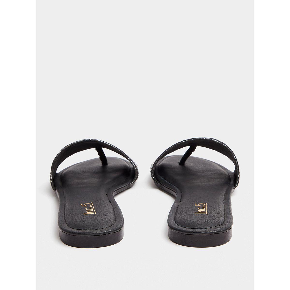 Studded Strap Open Toe Flat Sandals-women-shoes-sandals-flats-image-3