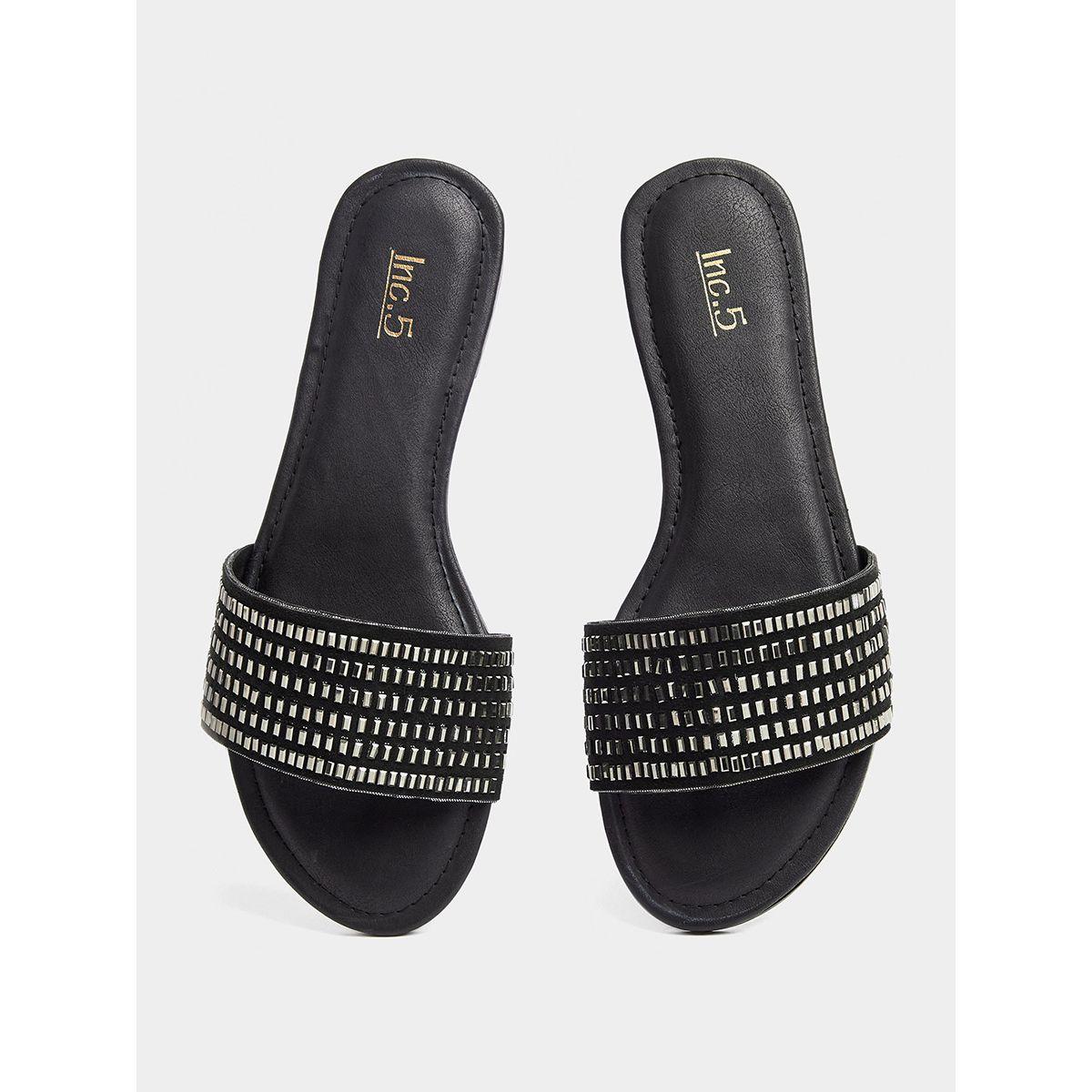 Studded Strap Open Toe Flat Sandals-women-shoes-sandals-flats-image-5
