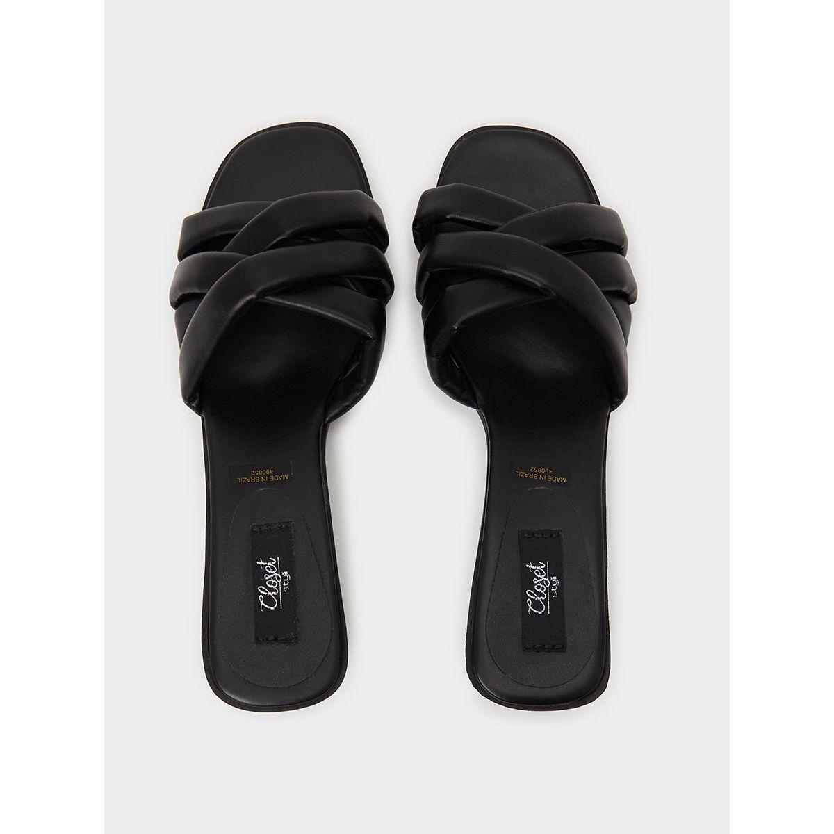 Styli Multi Cross Strap Low Heel Sandals-women-shoes-heels-image-5