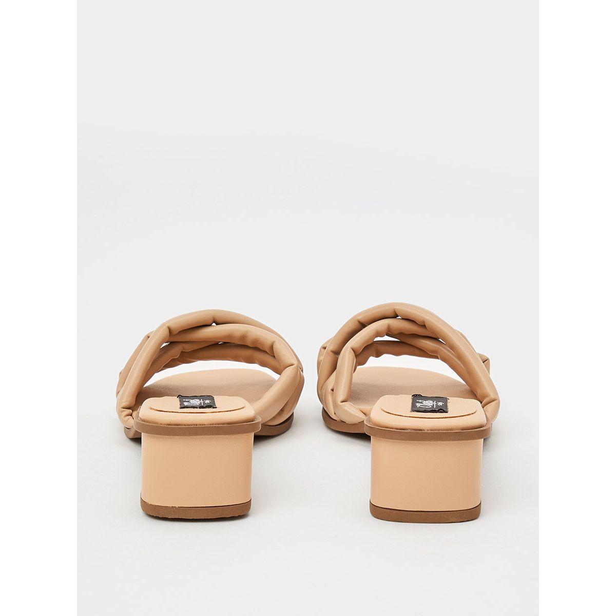 Styli Multi Cross Strap Low Heel Sandals-women-shoes-heels-image-3