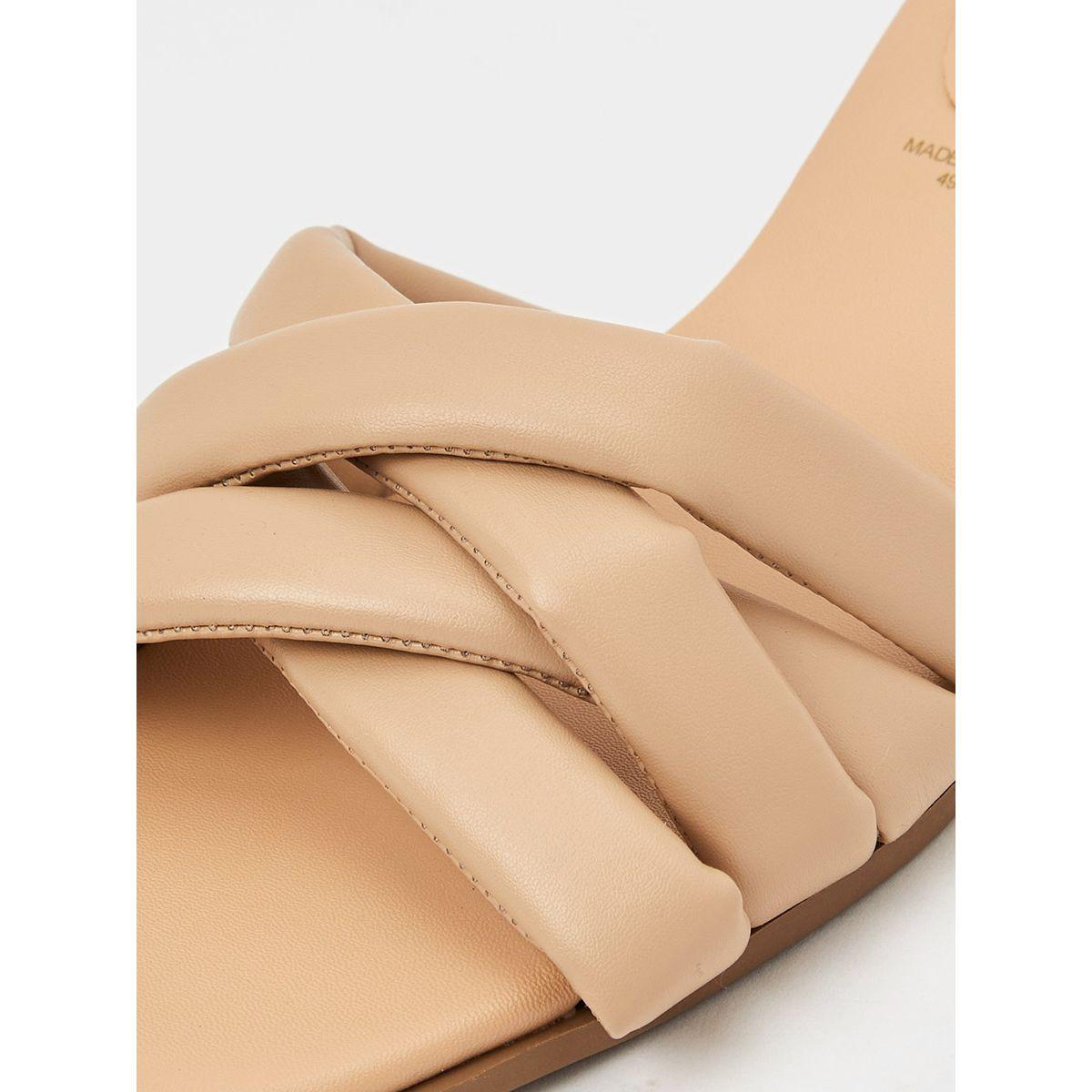 Styli Multi Cross Strap Low Heel Sandals-women-shoes-heels-image-4