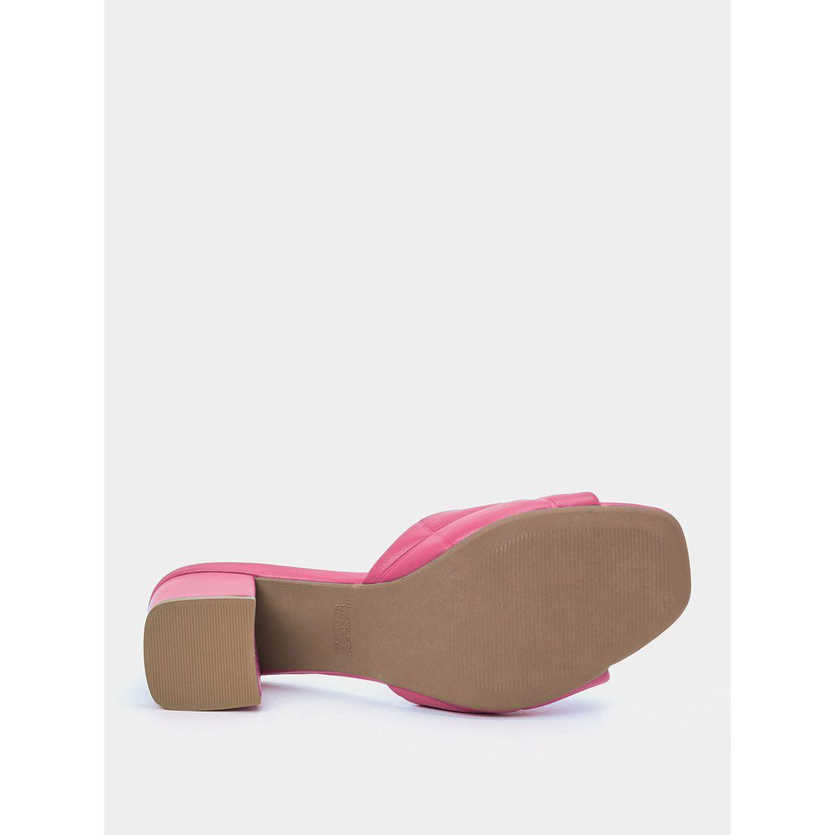 Styli Quilted Square Toe Mule Sandals-women-shoes-heels-image-6