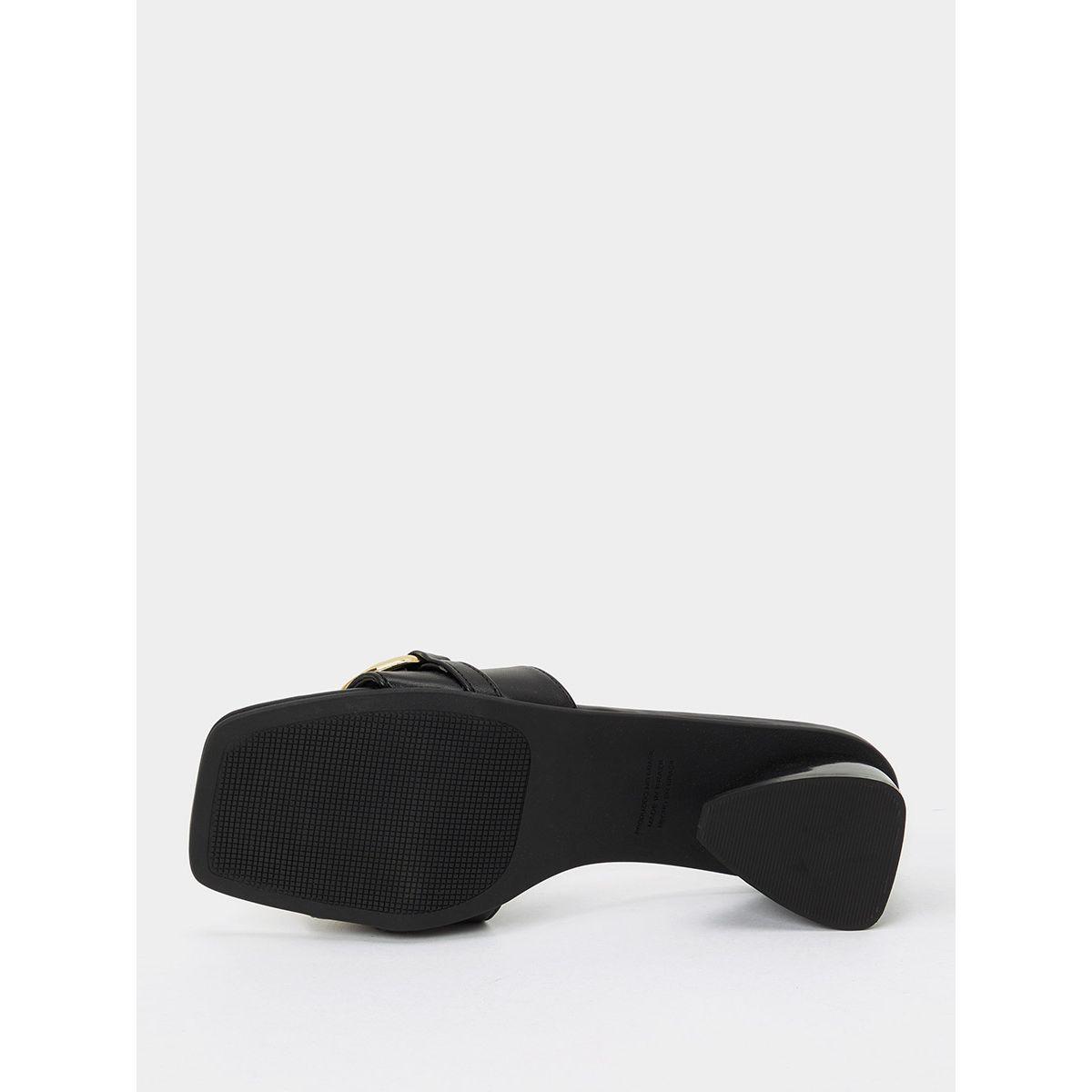 Styli Chain Detail Heel Mule Sandals-women-shoes-heels-image-6